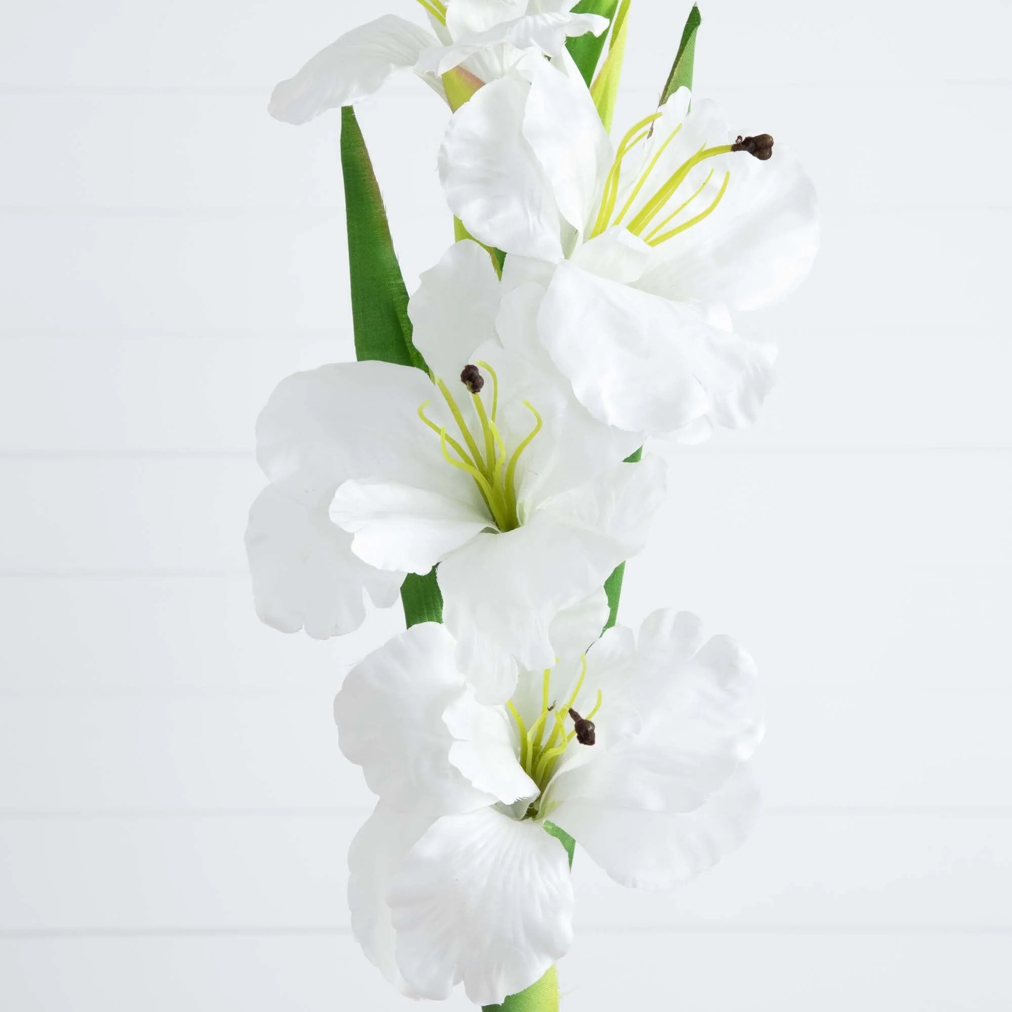45" Artificial Gladiolus Flower Stems - Set of 3 - Image 2