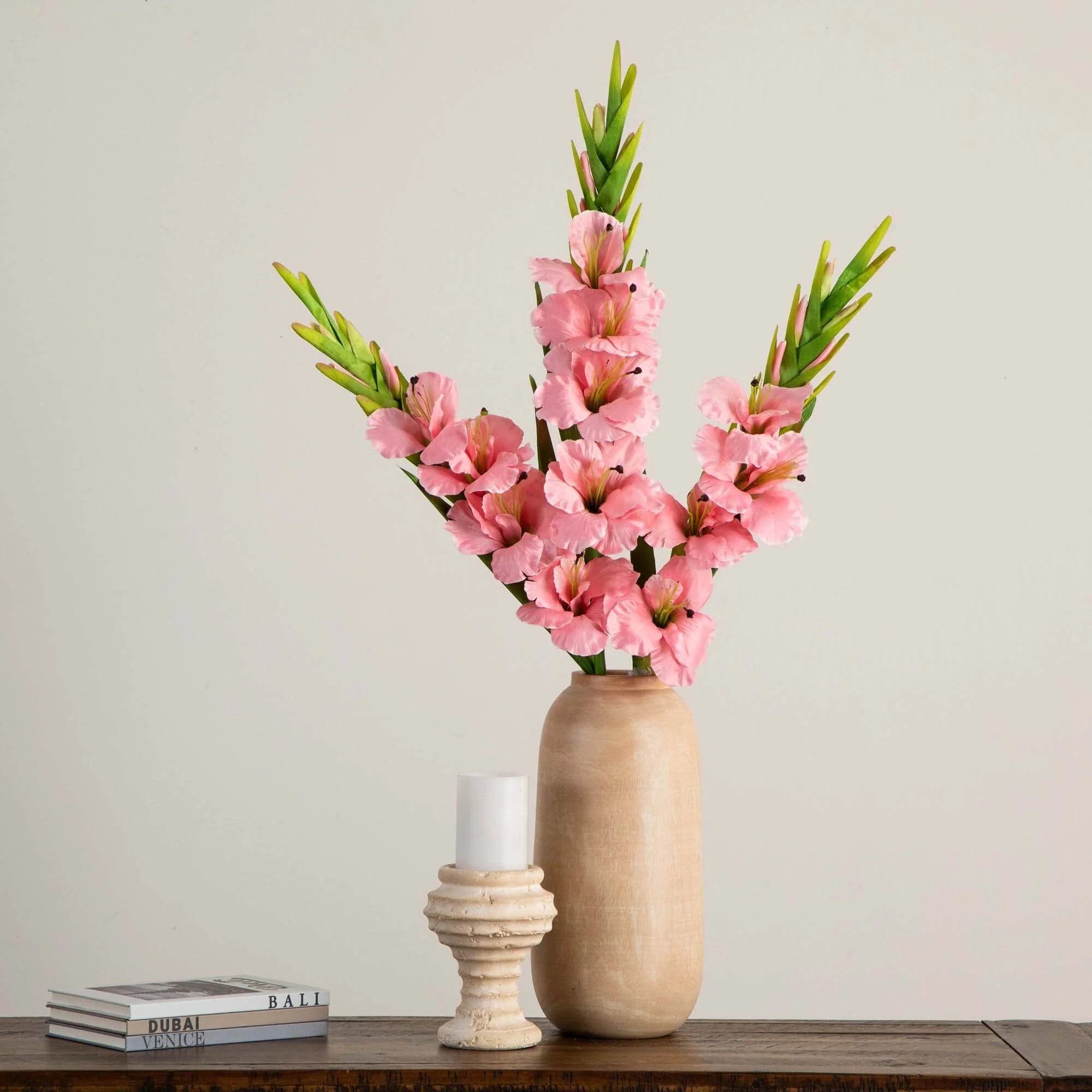 45" Artificial Gladiolus Flower Stems - Set of 3 - Image 9