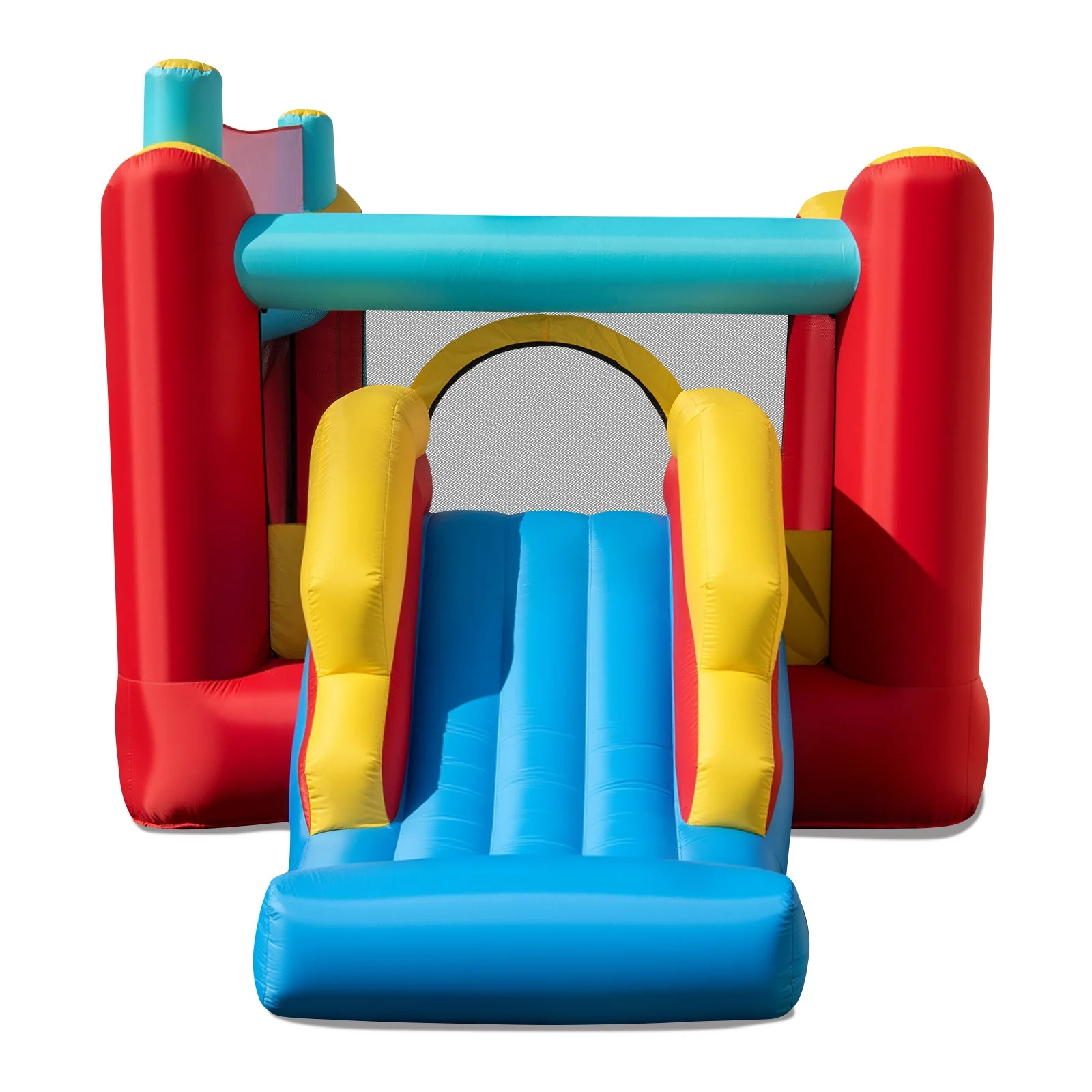 5-in-1 Ice Cream Inflatable Bounce House with Ball Pit and Slide without Blower - Image 7