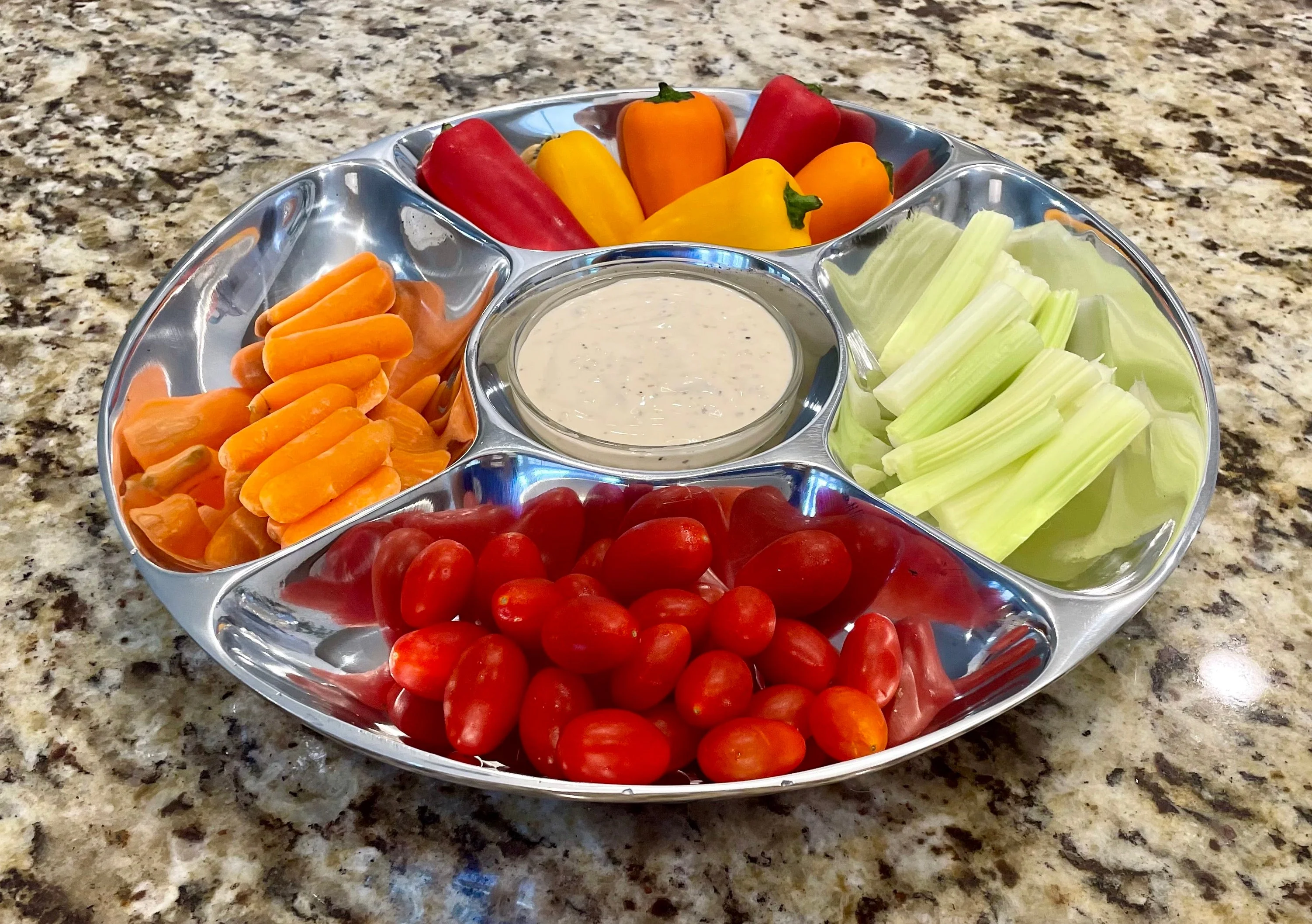 5-Section Snack/Salsa Serving Platter by Choixe - Image 4