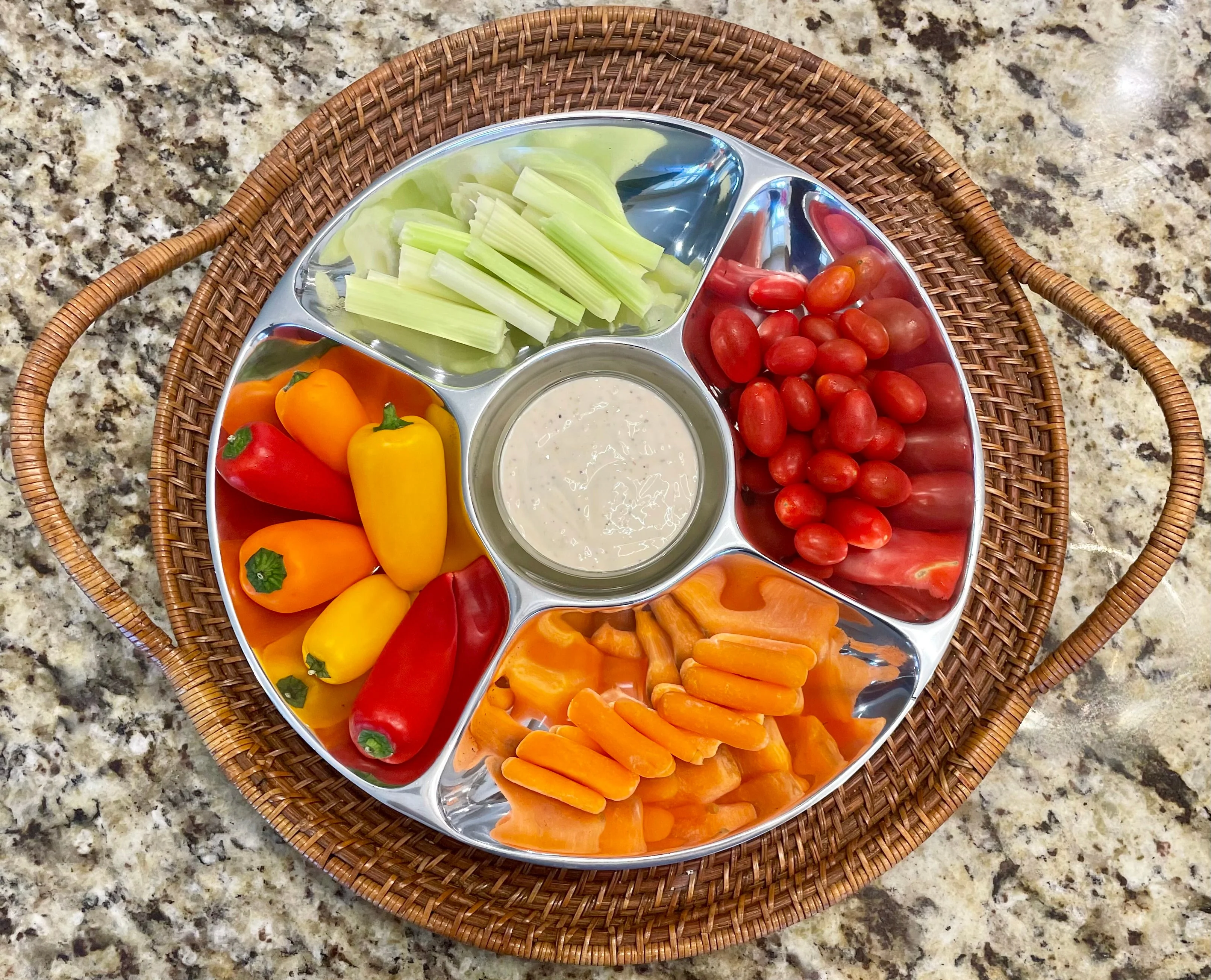 5-Section Snack/Salsa Serving Platter by Choixe - Image 7
