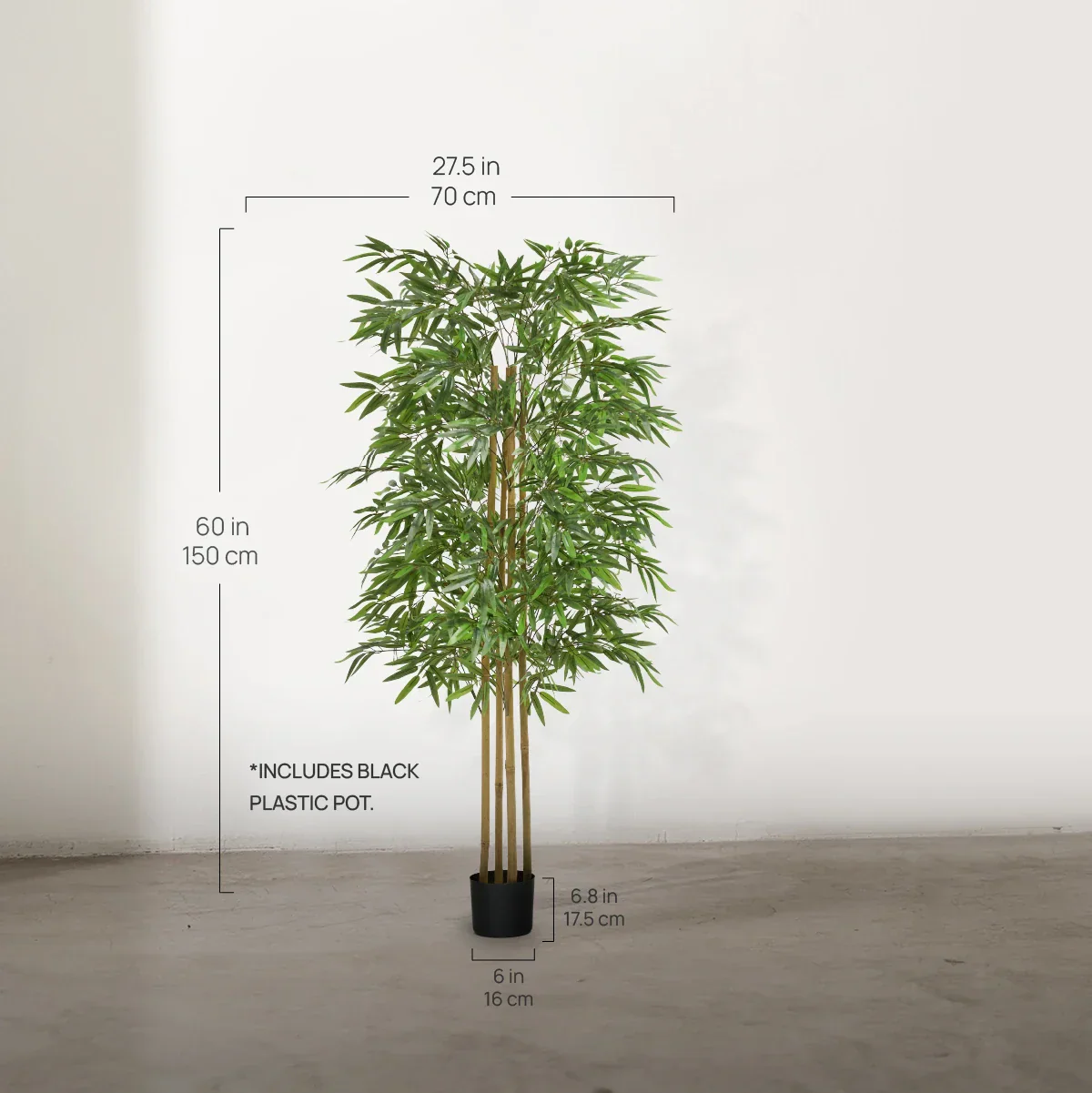 5ft Artificial Bamboo Tree - Image 5