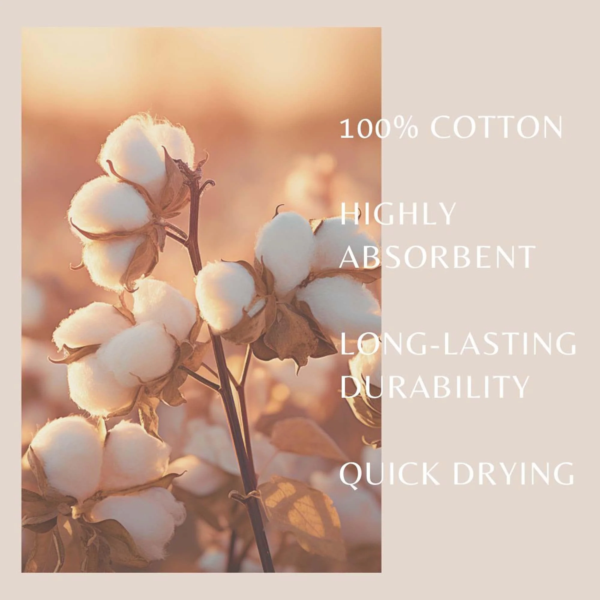 6 Piece Set Cotton Bath Towels - Kasper Collection - Image 35