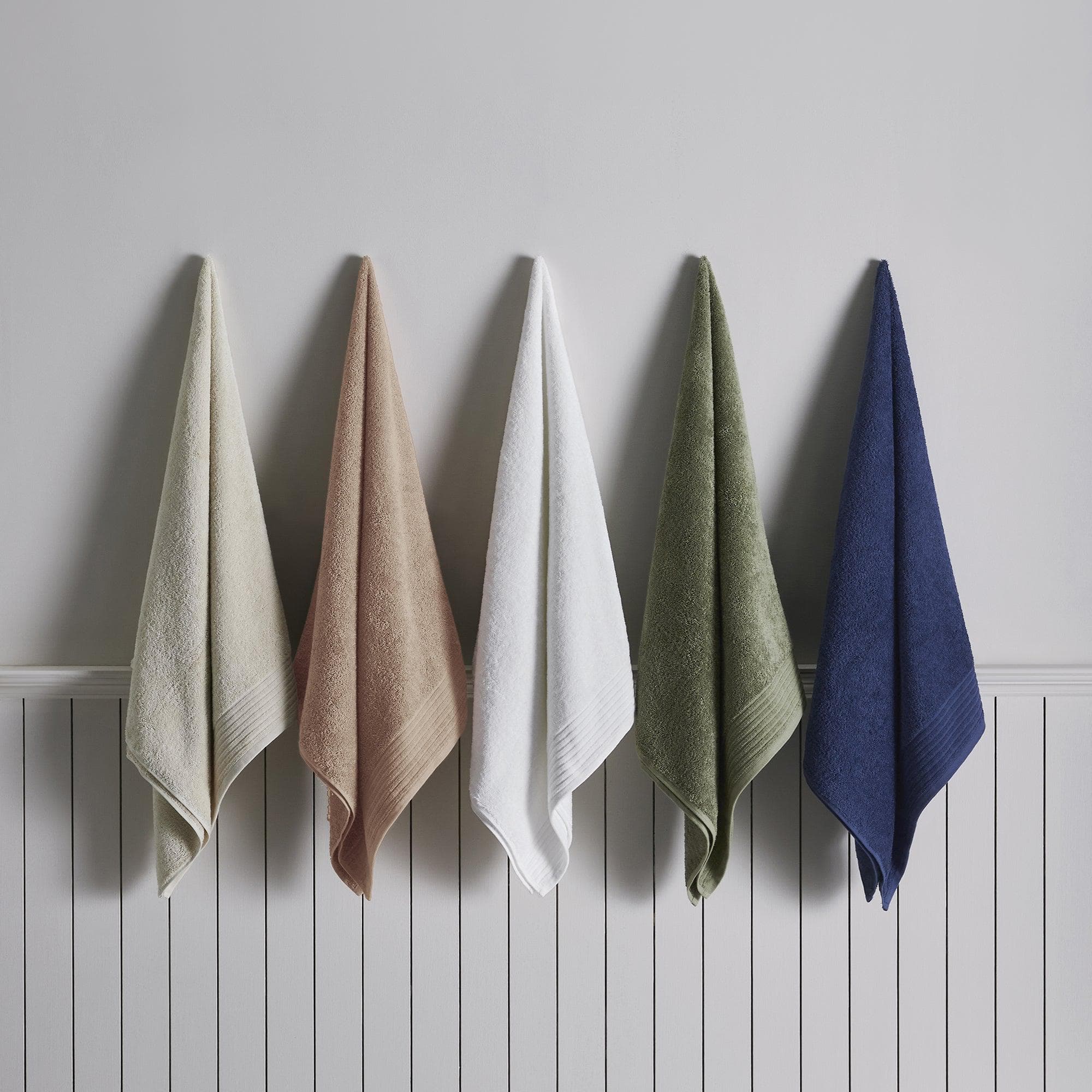 6 Piece Set Cotton Bath Towels - Kasper Collection - Image 48