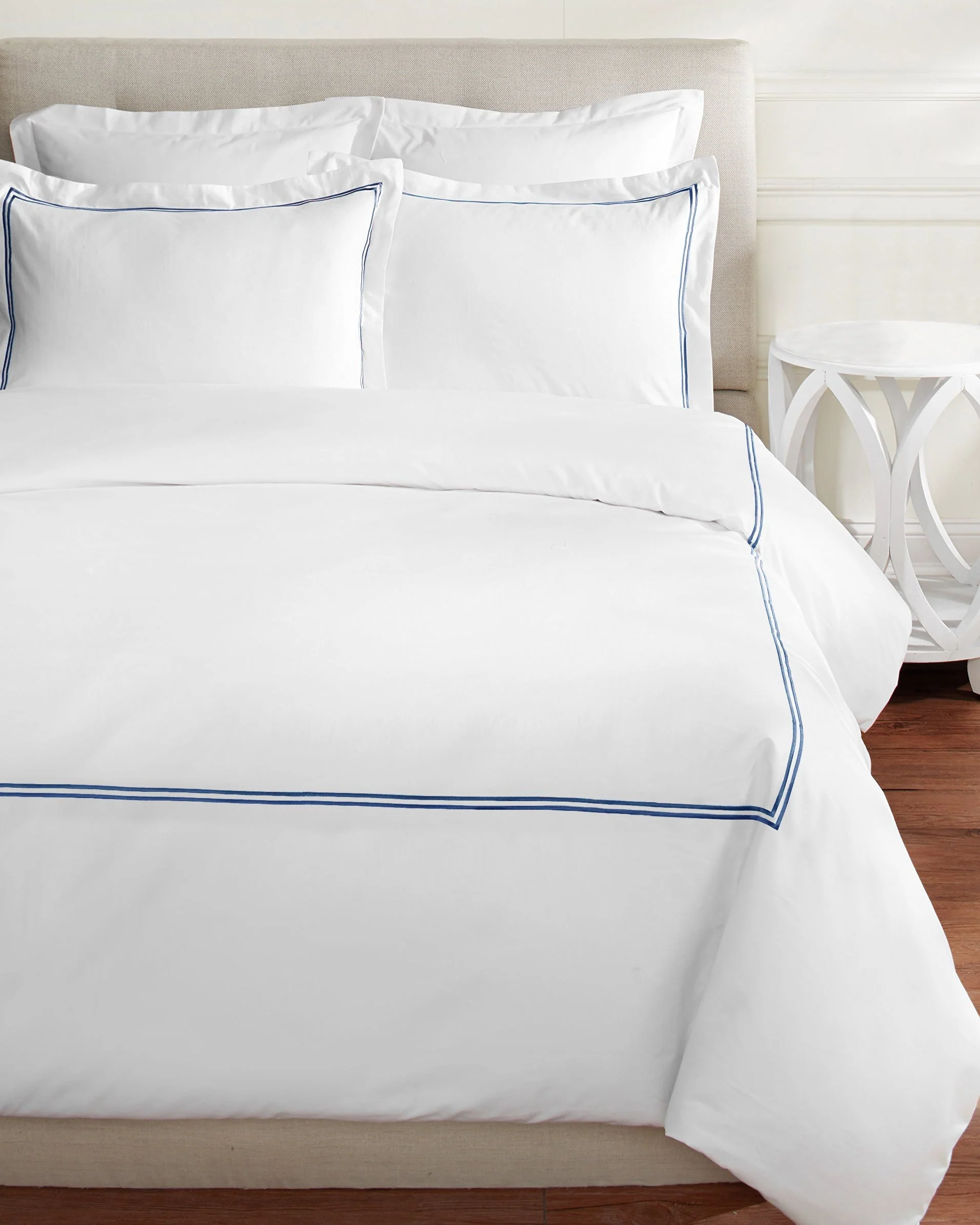 Double Stripe Embroidered Duvet Set - Image 3