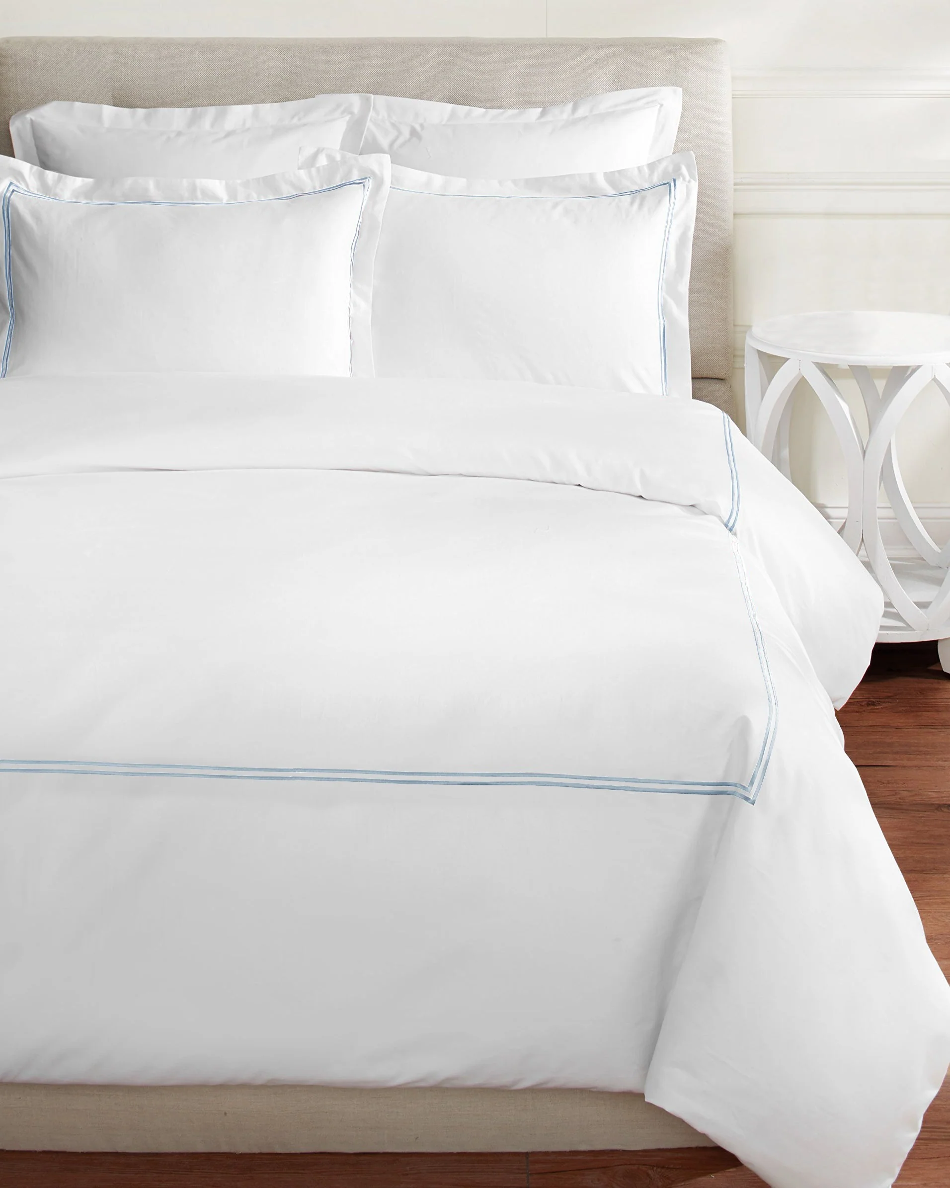 Double Stripe Embroidered Duvet Set - Image 5
