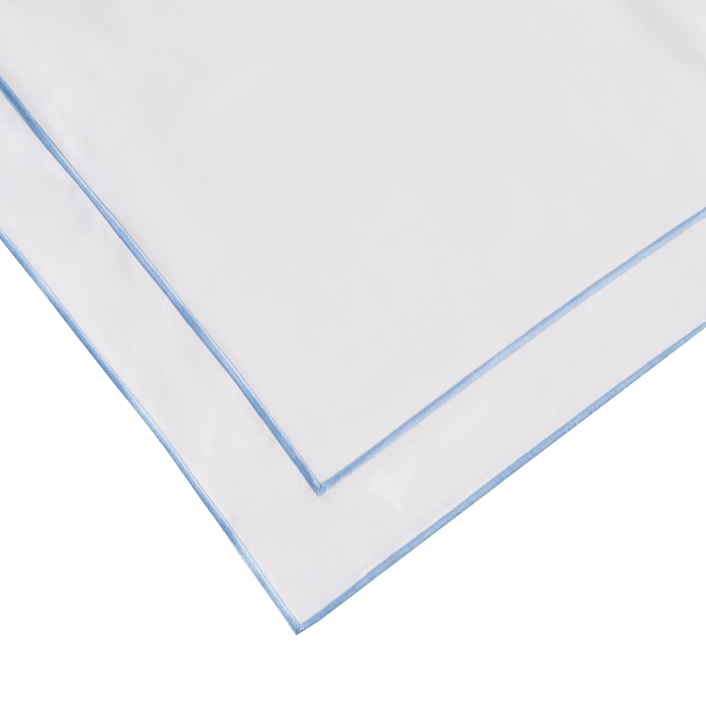 600 Thread Count Framed Sateen Embroidered Cotton Euro Sham Pair - Image 3