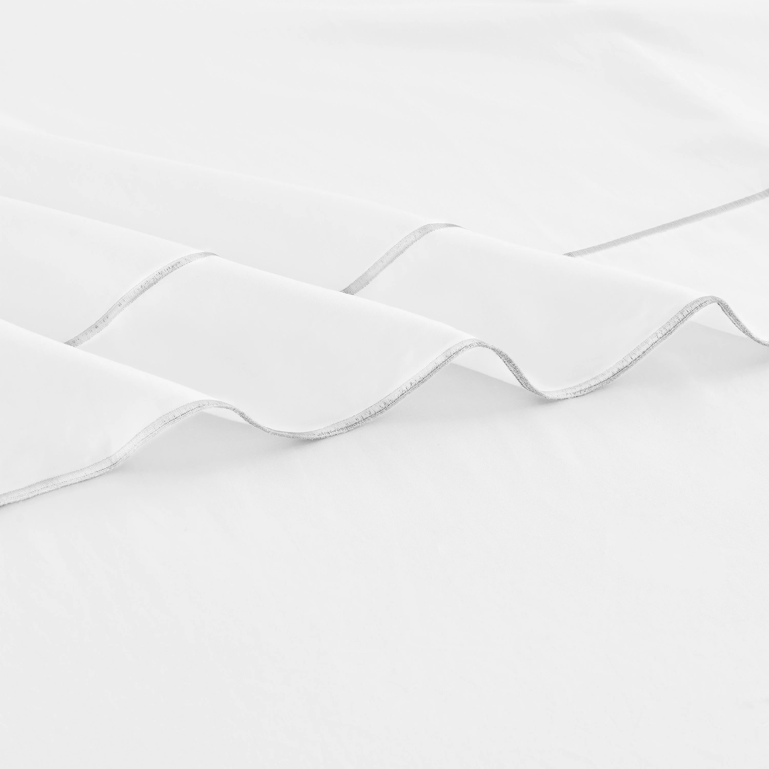600 Thread Framed Sateen Embroidered Cotton Pillowcase Pair - Image 18
