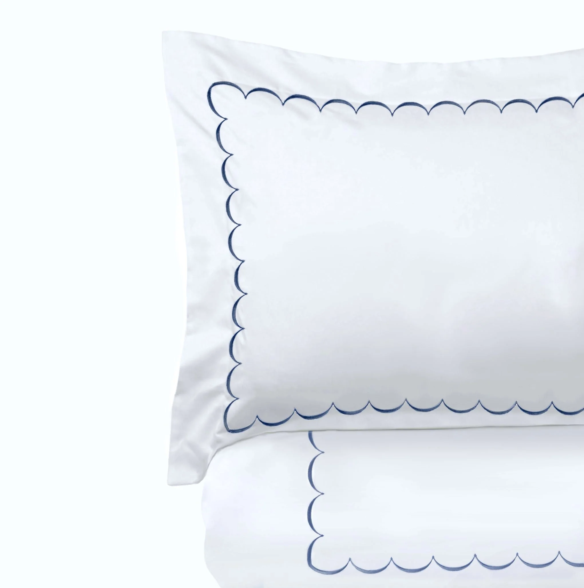 Scallop Embroidered Duvet Set - Image 7