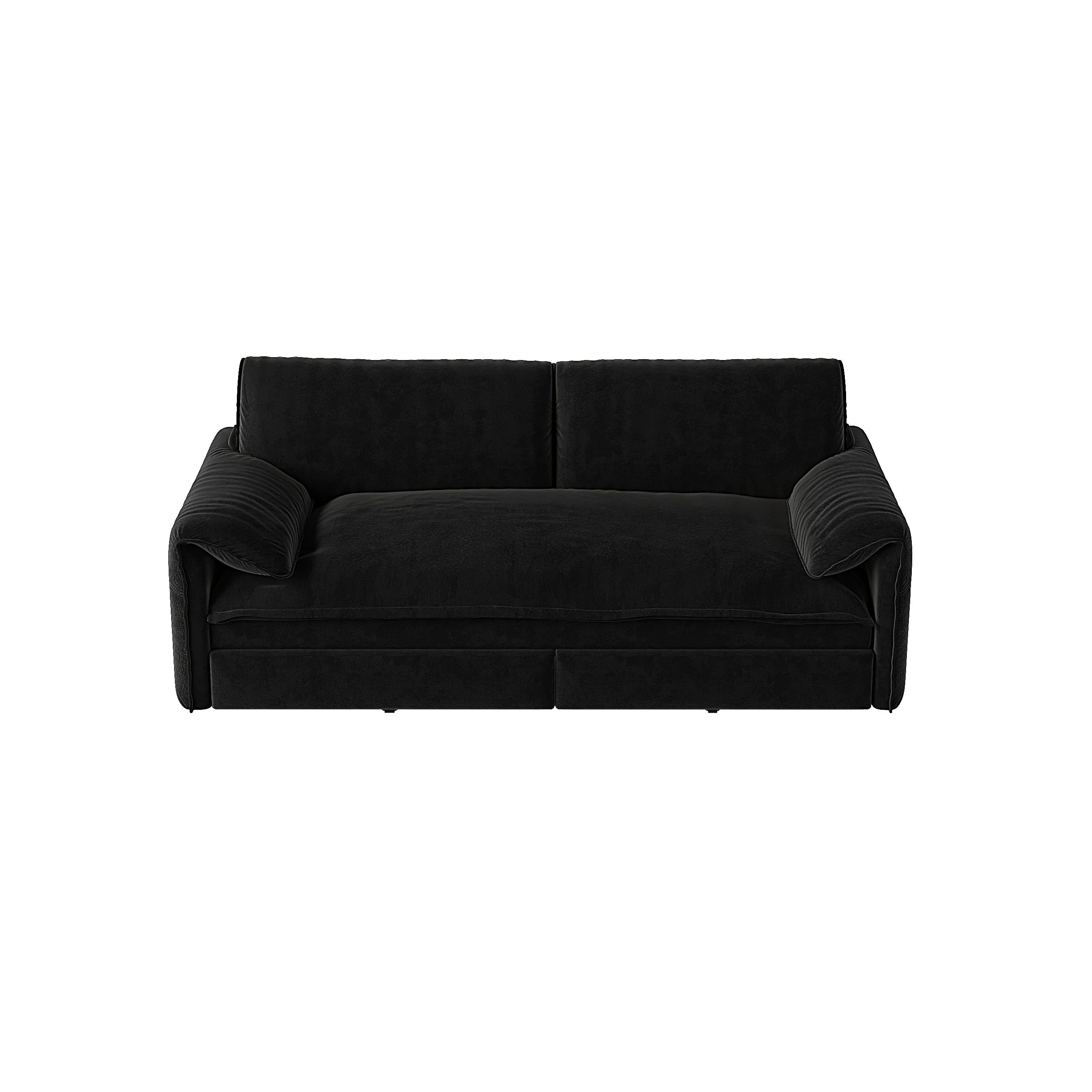 66 ' Queen 3-in-1 Convertible Sleeper Sofa Bed with Side Storage - Image 11