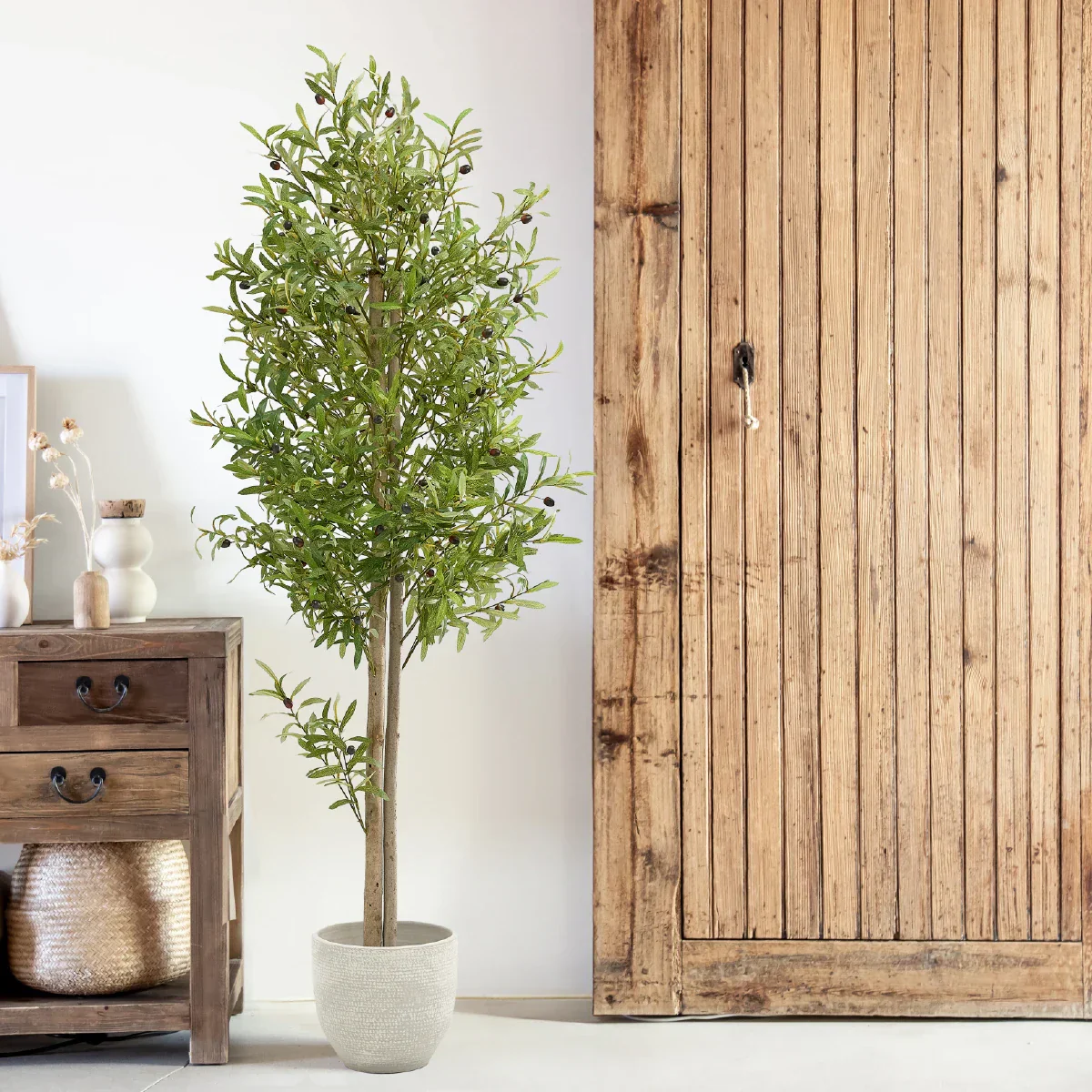 6ft Artificial Olive Tree - Image 6