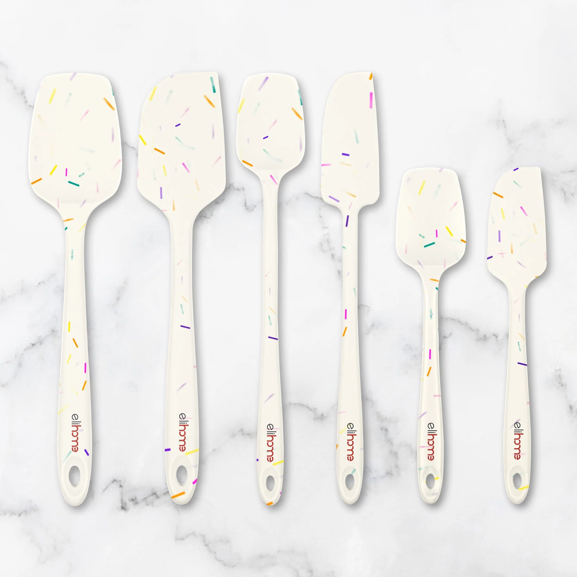 8 Piece Silicone Spatula Set - Teal Grey - Image 3