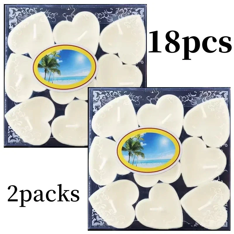 9-pcs Heart-Shaped Scented Tea Candles - Valentine's Day - Image 14