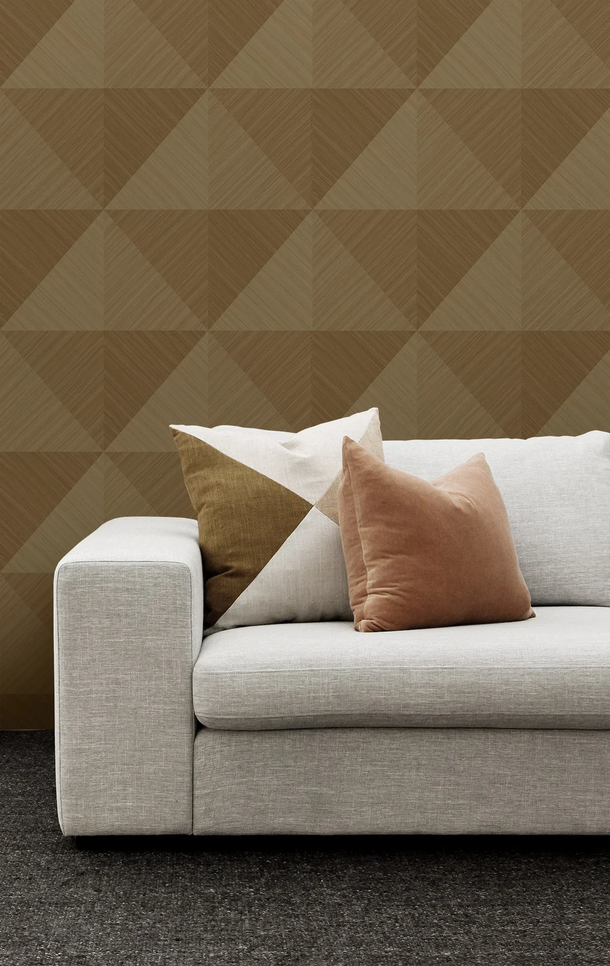 A Lot More Textures Kerava Geometric Embossed Vinyl Unpasted Wallpaper - Image 9