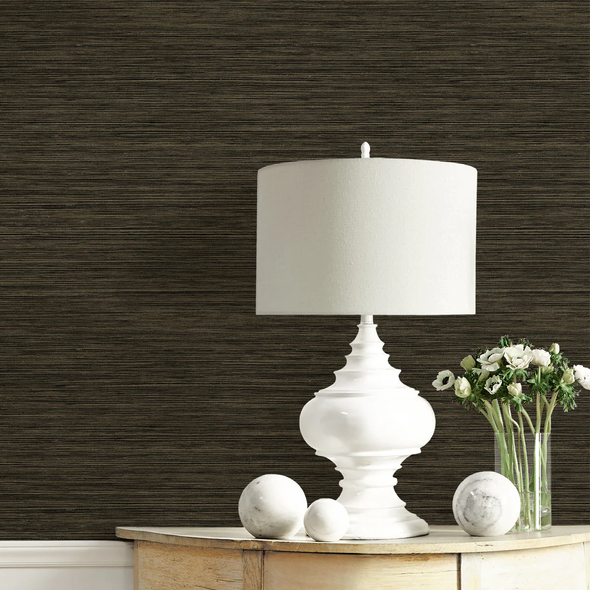 A Lot More Textures Rauma Faux Grasscloth Embossed Vinyl Unpasted Wallpaper - Image 7