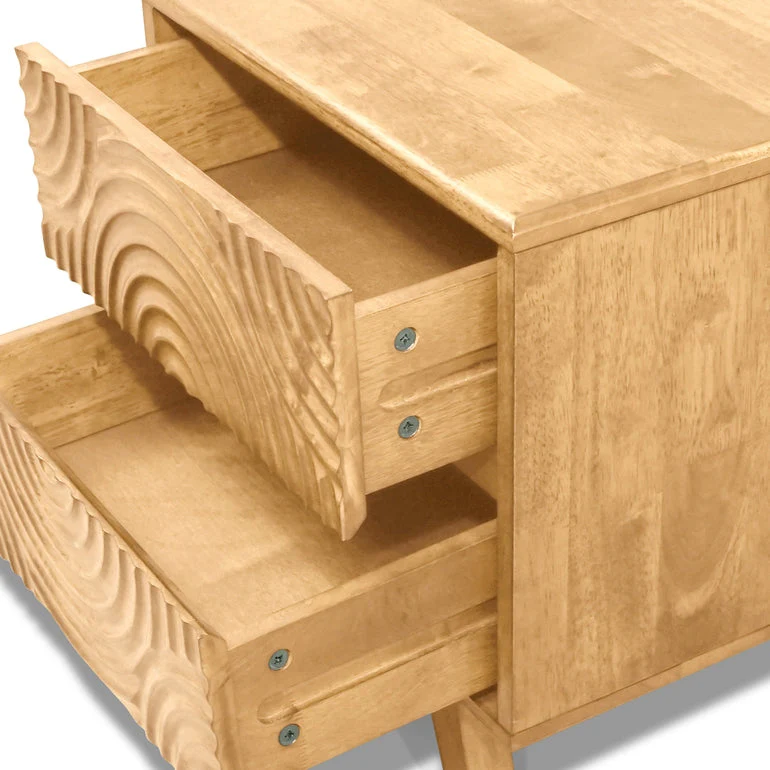 Acacia Harmony Nightstand with 2 Drawers - Image 10
