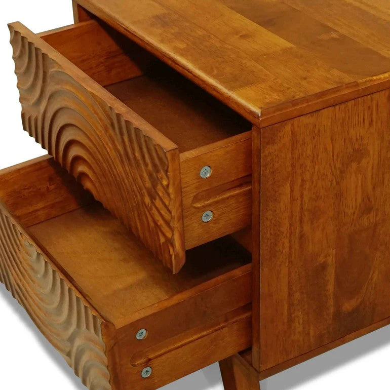 Acacia Harmony Nightstand with 2 Drawers - Image 18