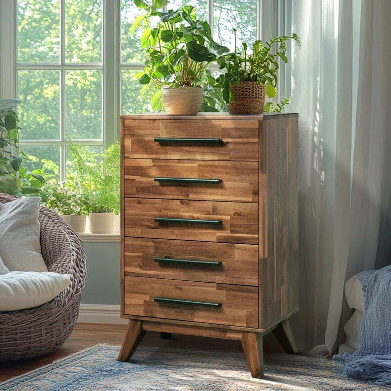 Acacia Linea Solid Wood Dresser - Image 12