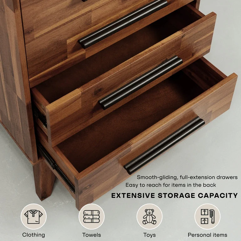 Acacia Linea Solid Wood Dresser - Image 15