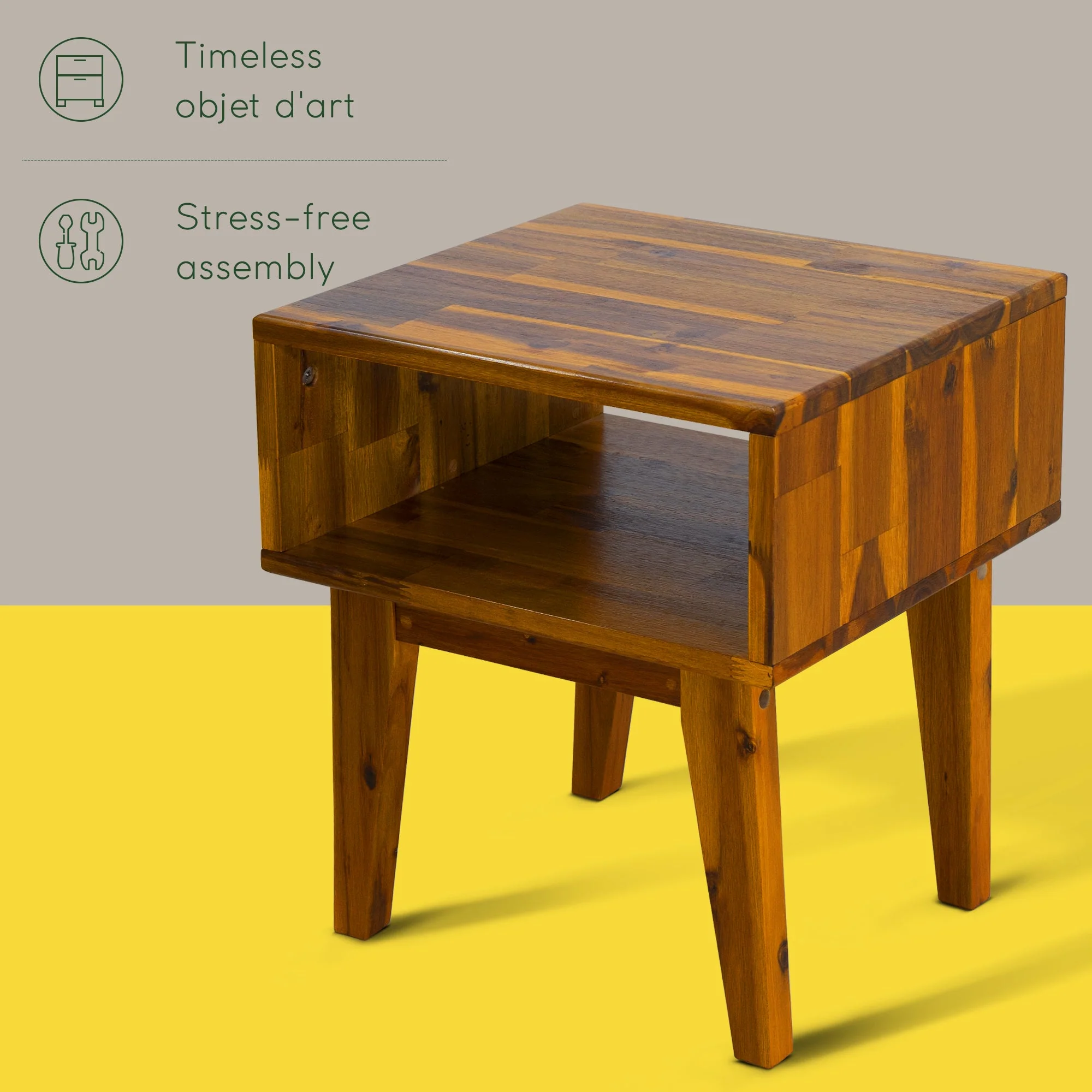 Acacia Serena Solid Wood Nightstand - Image 18