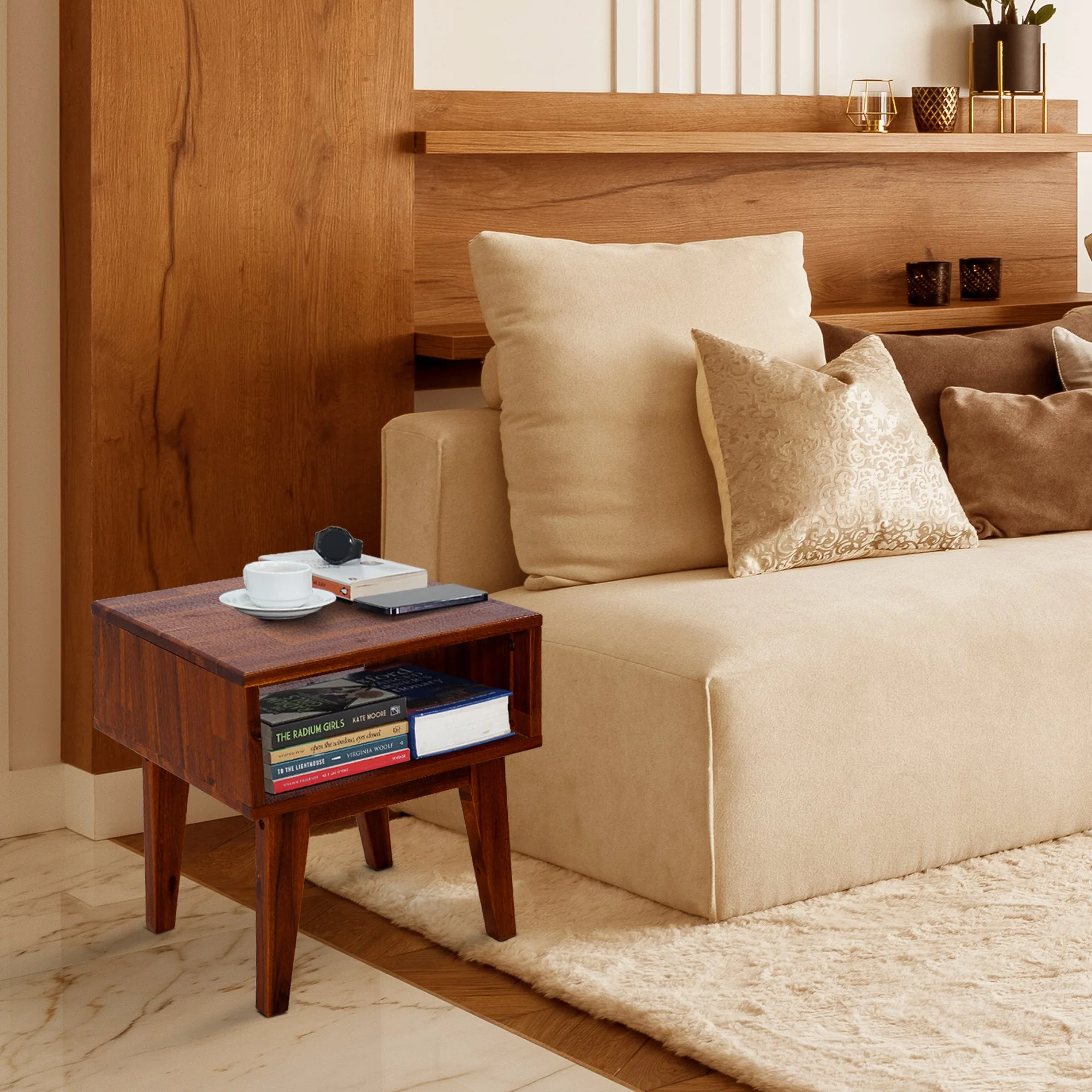 Acacia Serena Solid Wood Nightstand - Image 35
