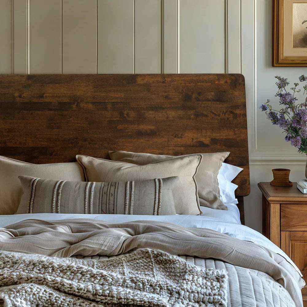 Acacia Serenity Deluxe Wood Platform Bed Frame - Image 4