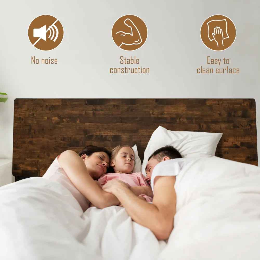 Acacia Serenity Deluxe Wood Platform Bed Frame - Image 5