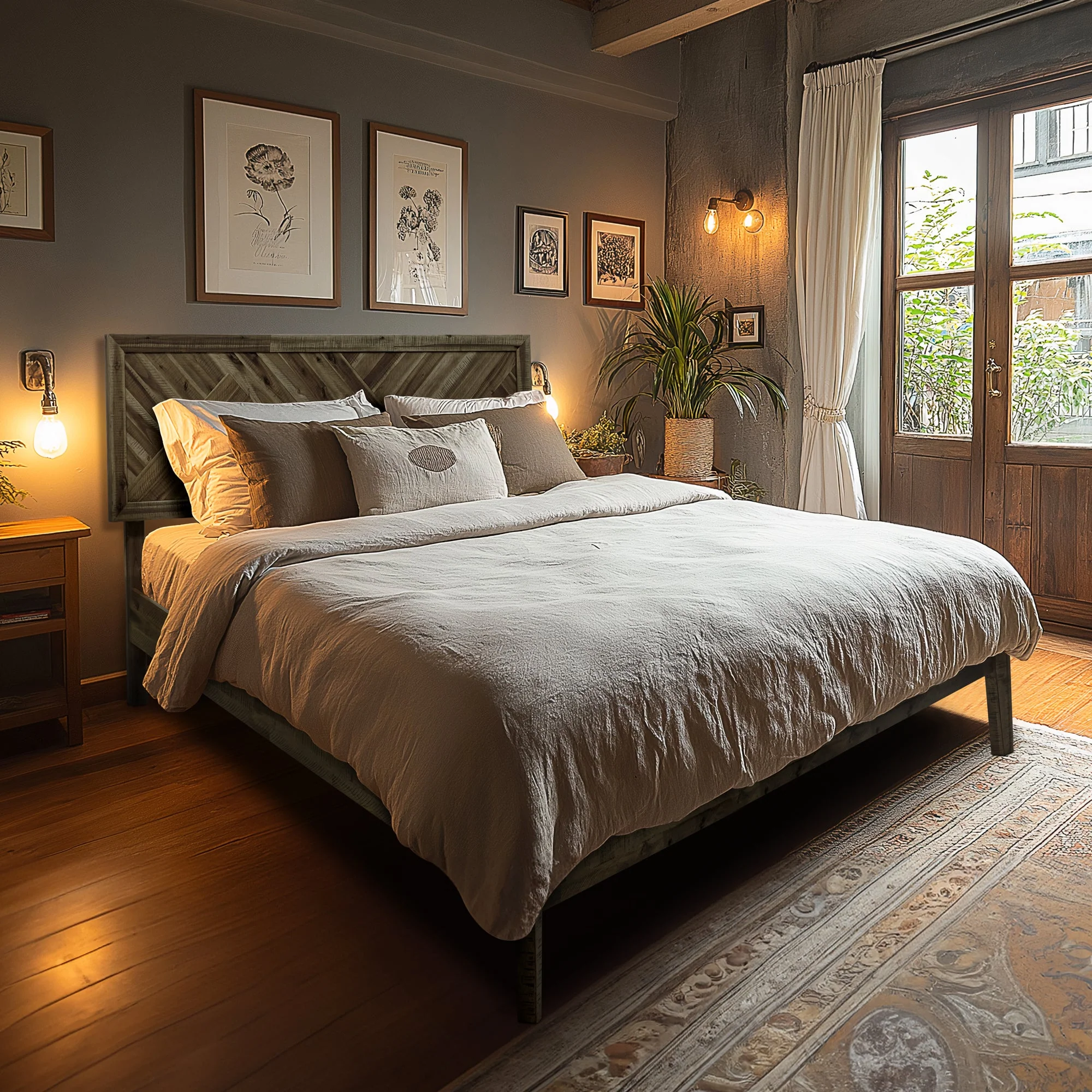 Acacia Sierra Deluxe Solid Wood Bed Frame - Image 10