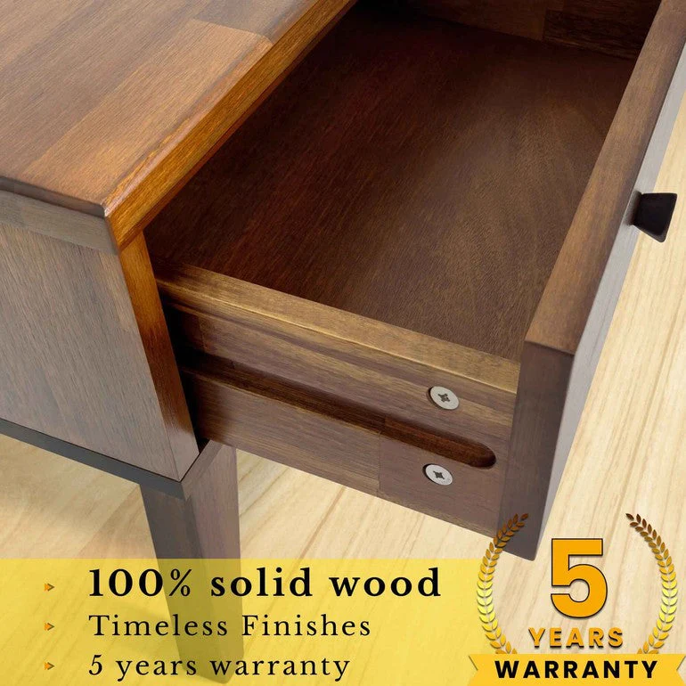 Acacia Sofia 1-Drawer Solid Wood Nightstand - Image 18