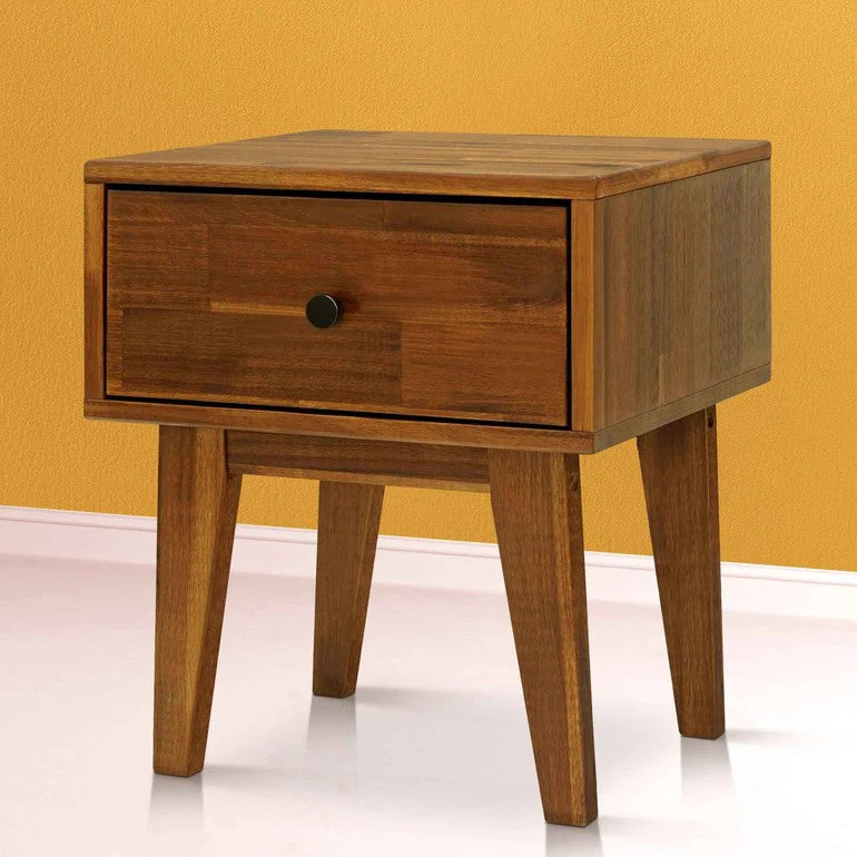 Acacia Sofia 1-Drawer Solid Wood Nightstand - Image 8