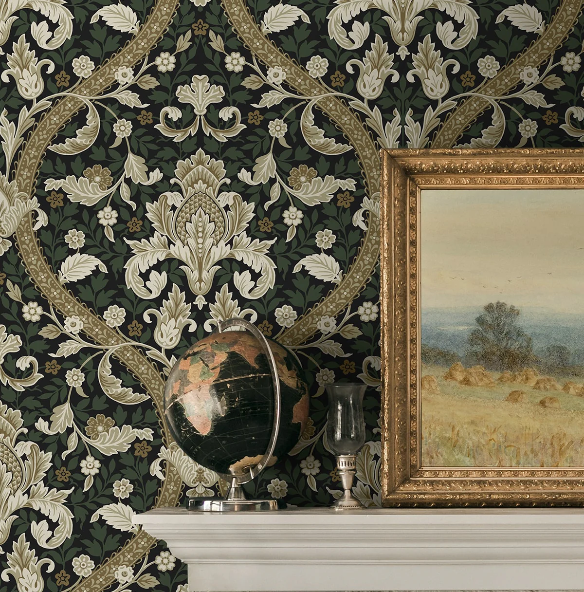 Acanthus Ogee Premium Peel and Stick Removable Wallpaper - Image 22