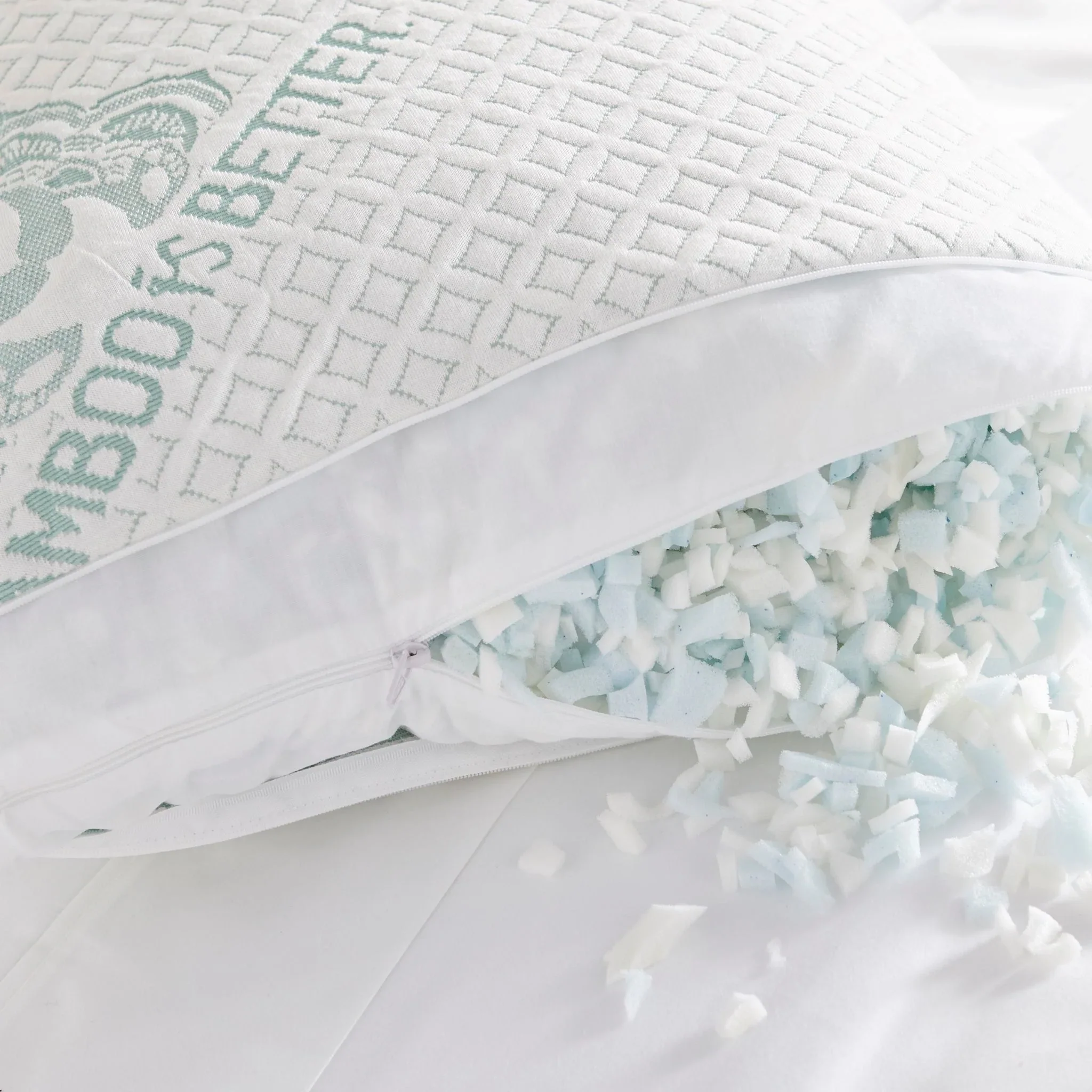 Adjustable Bamboo Cooling Pillow | Bed Pillows - Image 2