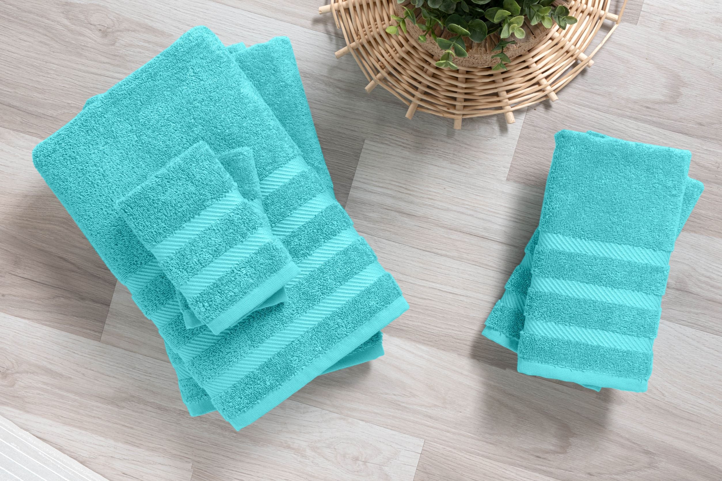 Antalya Turkish Cotton Bath, Hand, Washcloth Hotel Collection - 6 pc Towel Set - Image 5