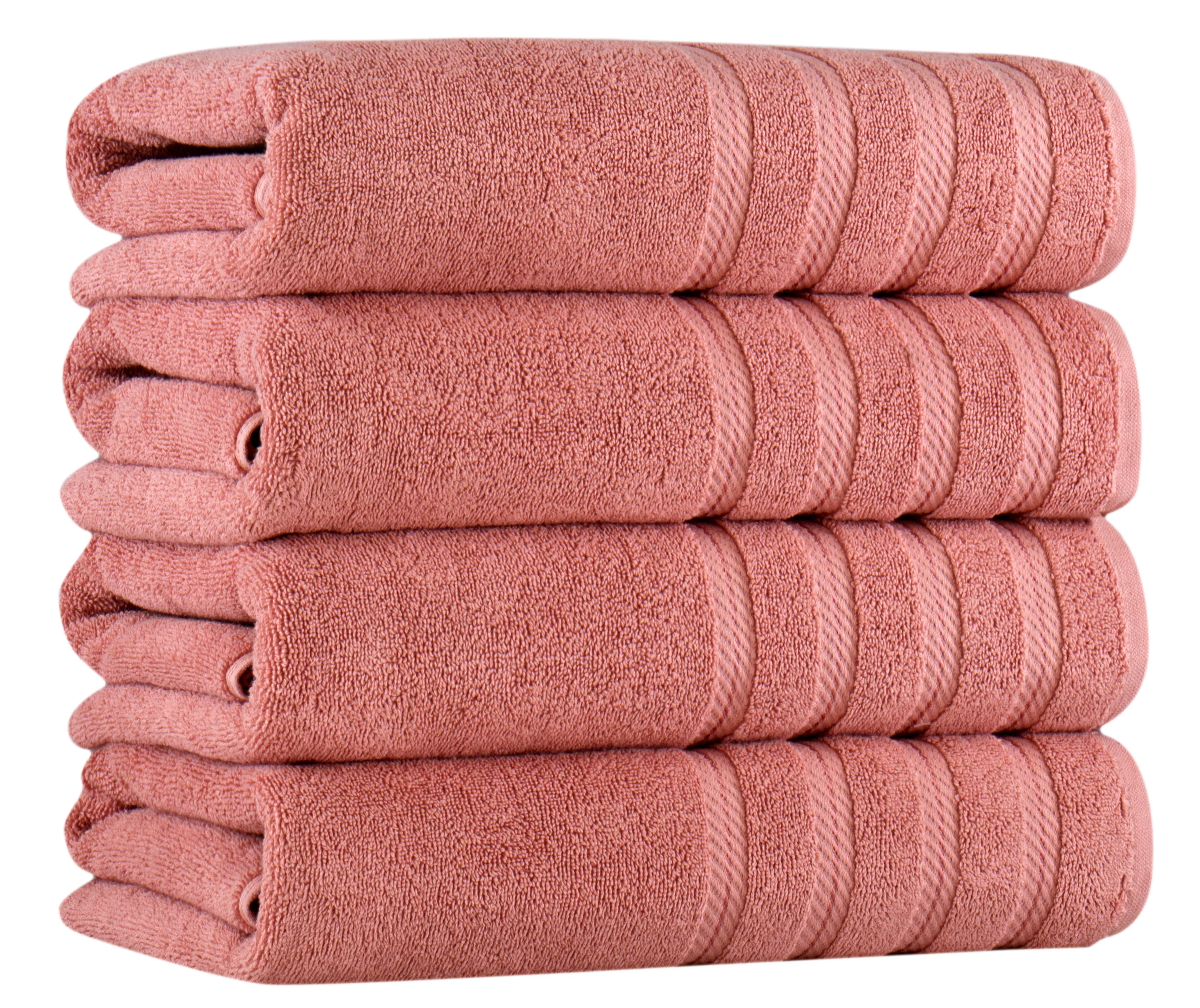 Antalya Turkish Cotton Luxury Bath Towels Set - 4 Pieces - Image 12