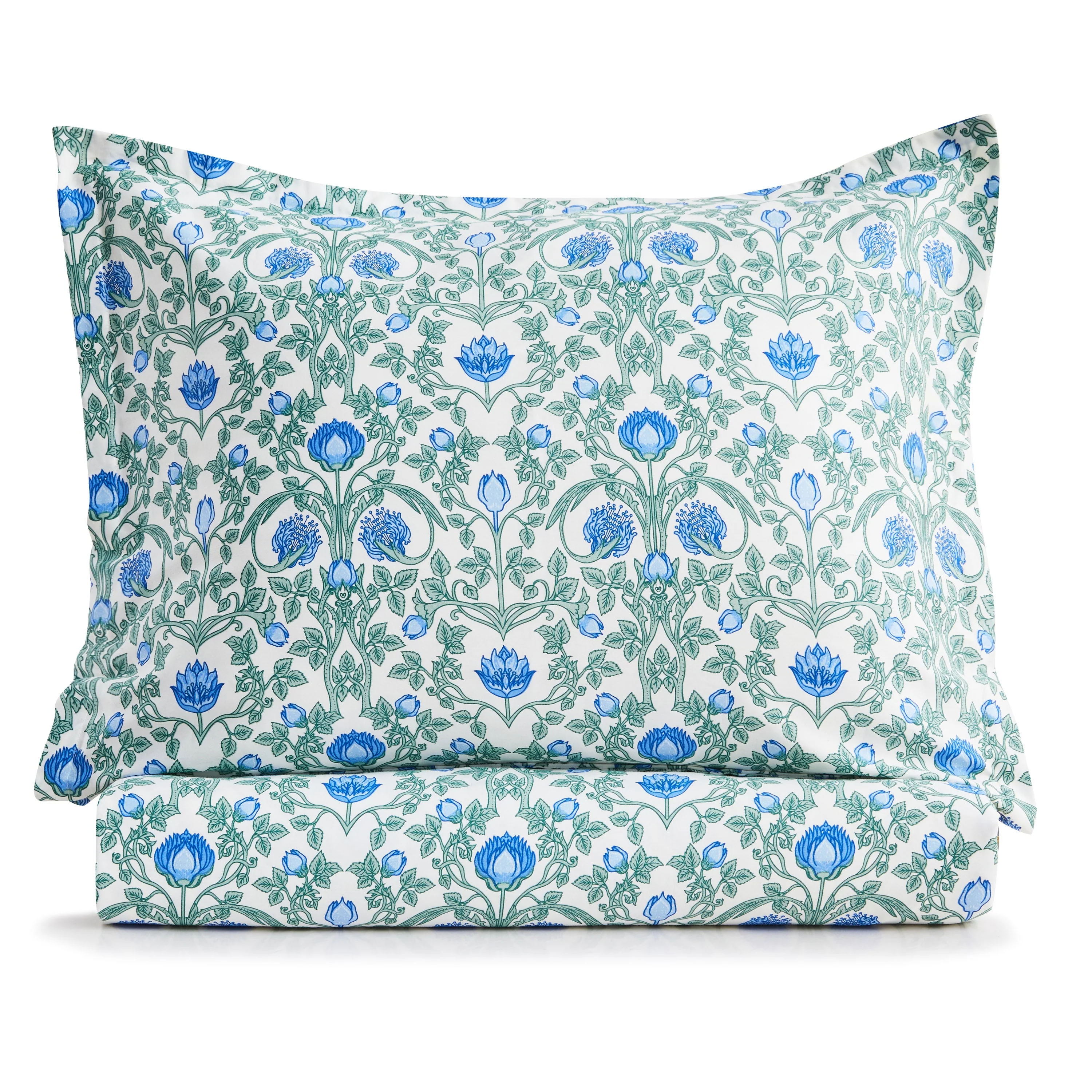 Arts & Crafts Floral Printed Duvet Set - Image 5