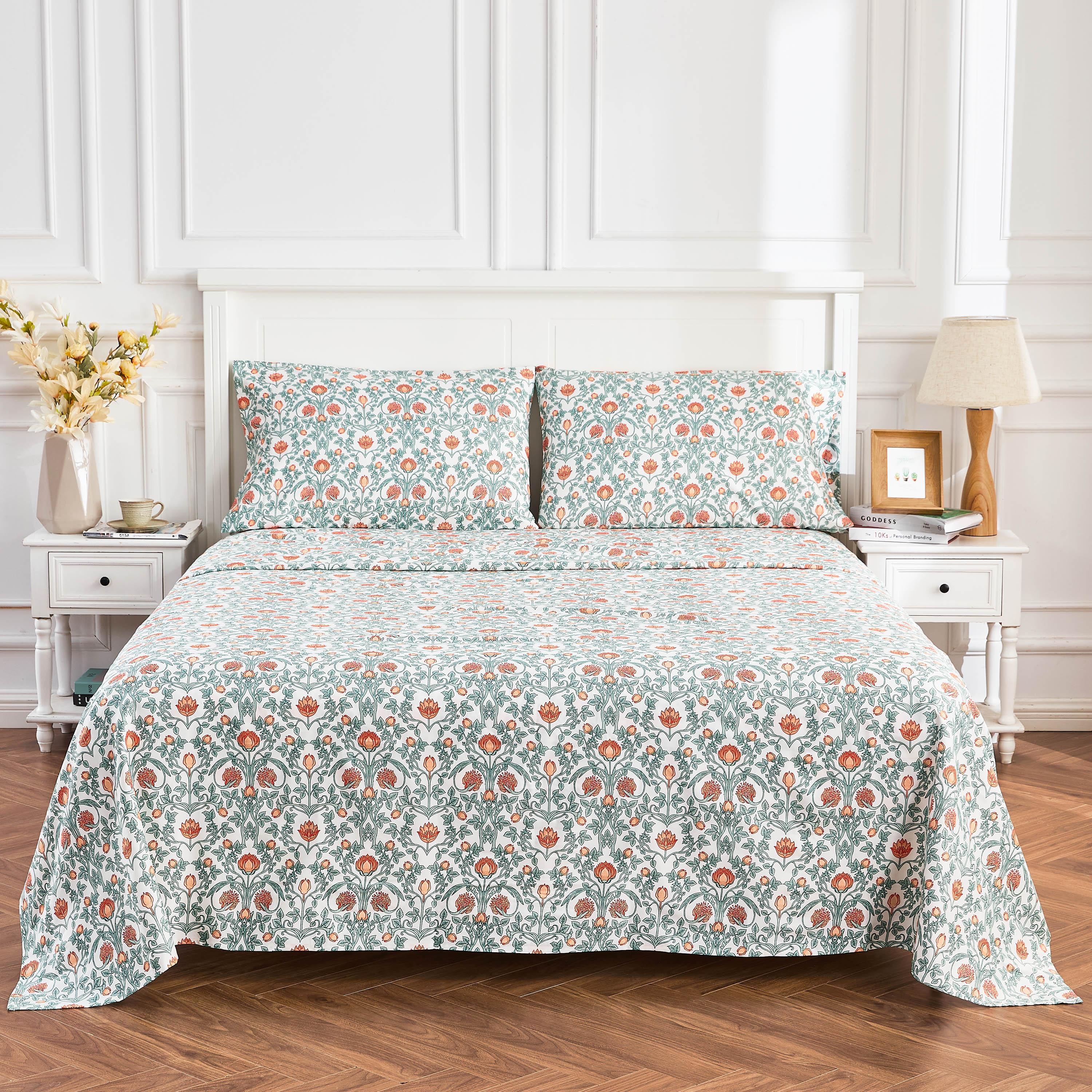Arts & Crafts Floral Printed Sheet Set - Image 3