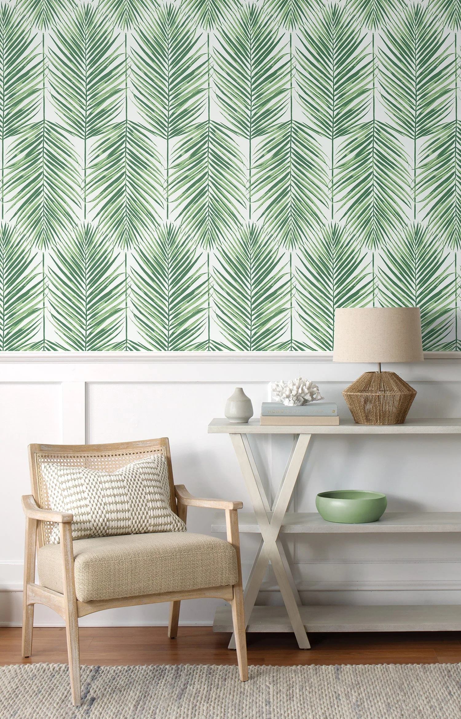 Beach House Paradise Palm Leaf Unpasted Wallpaper - Image 12