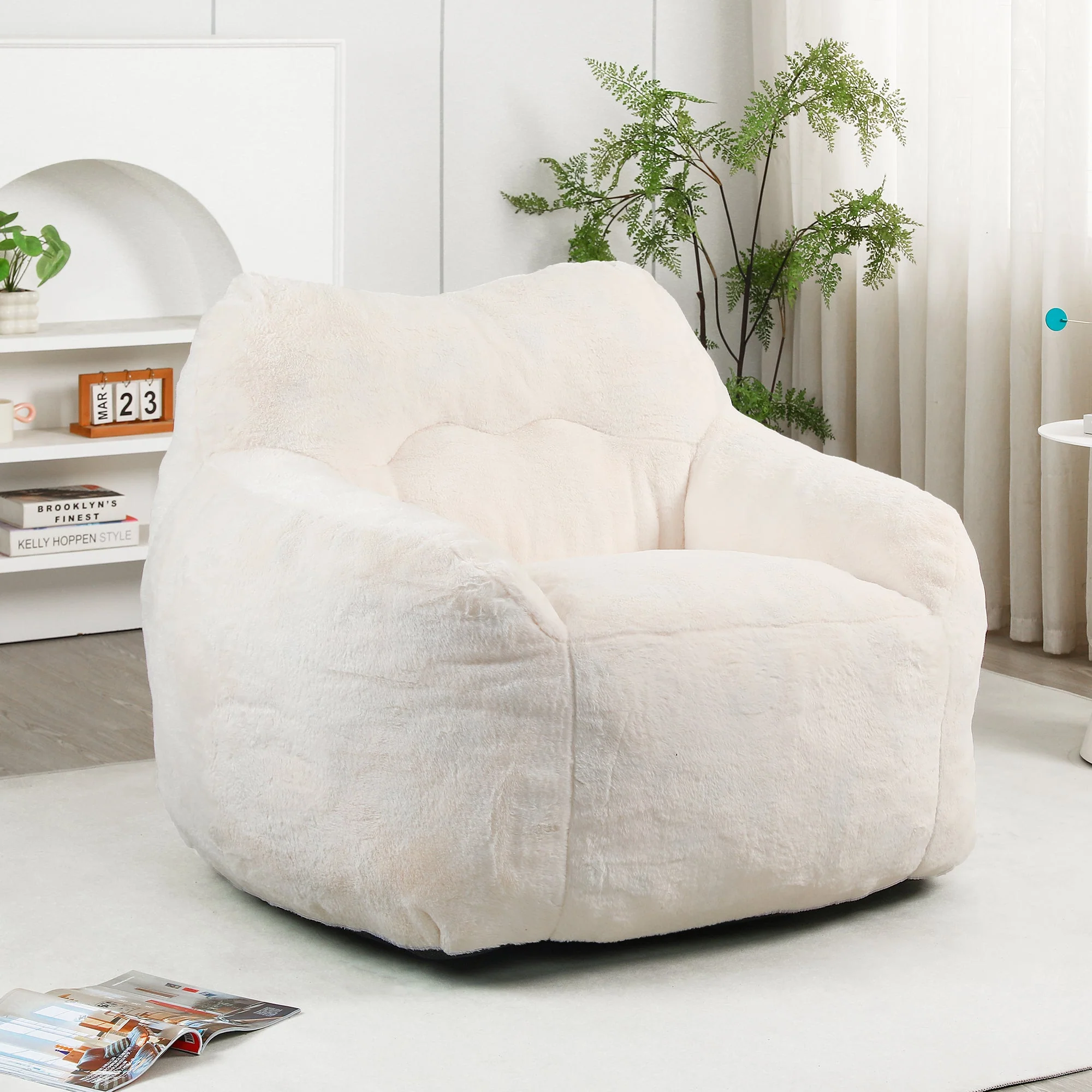 Beanbag Chair, Beanbag Sofa Chair with Armrests - Image 3