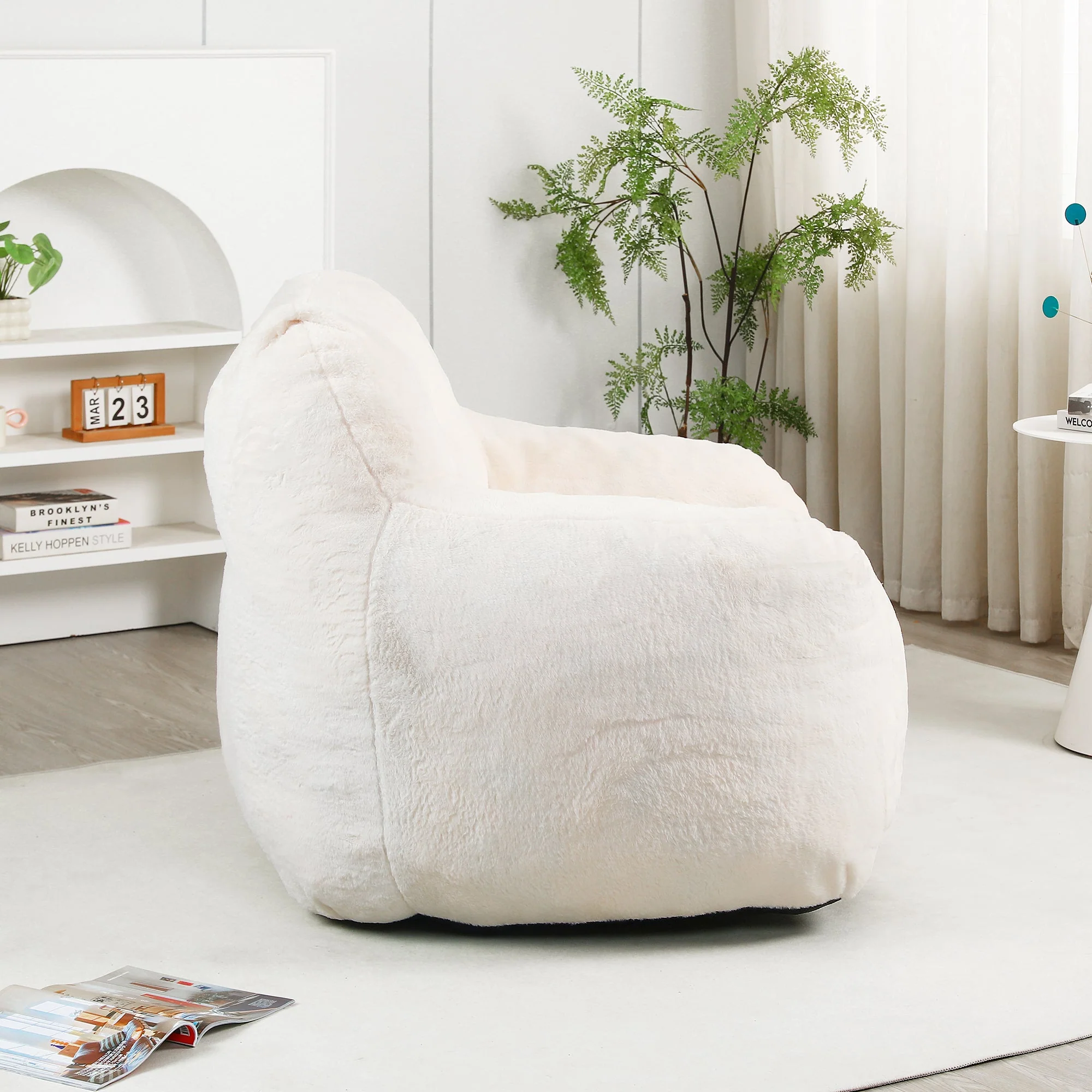 Beanbag Chair, Beanbag Sofa Chair with Armrests - Image 5