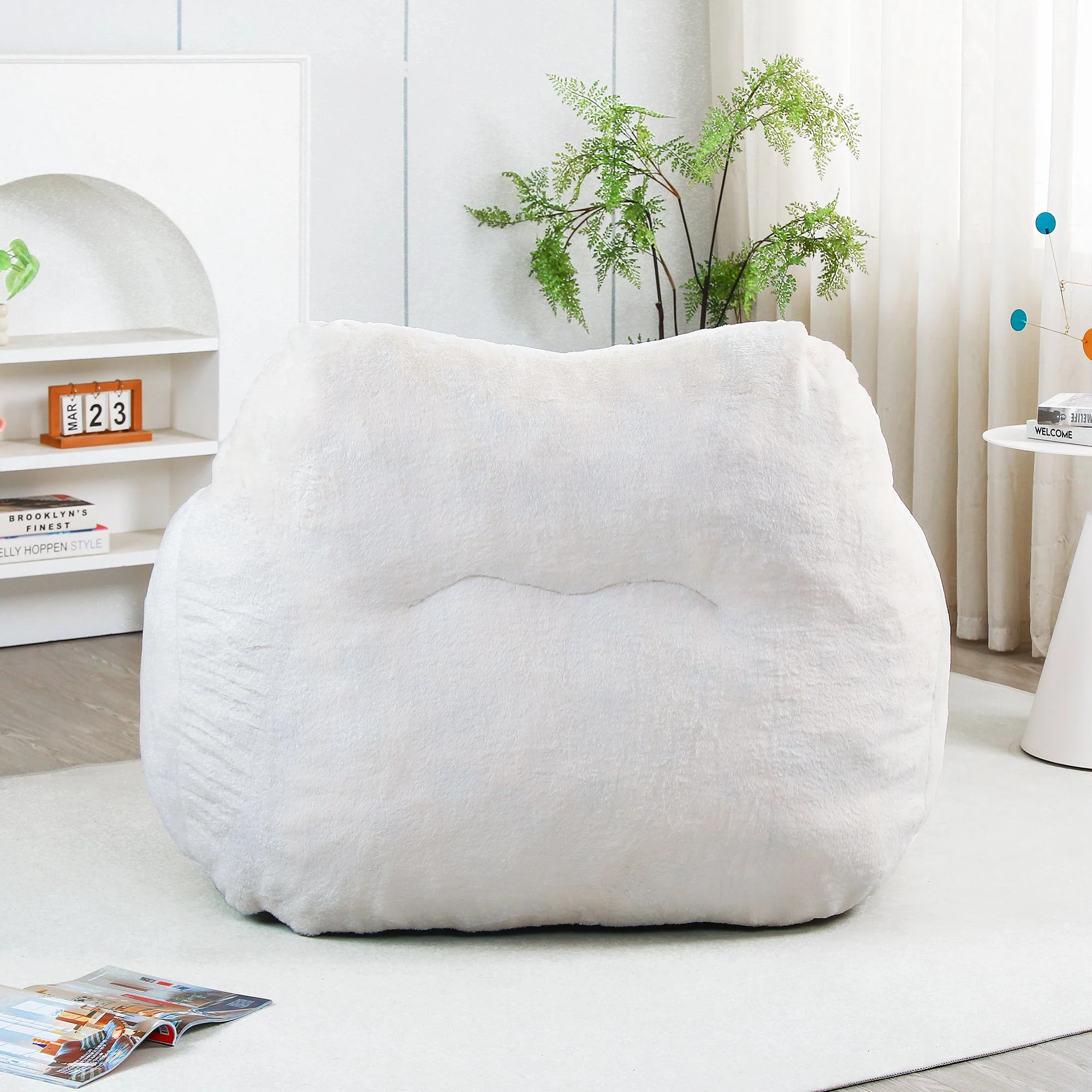 Beanbag Chair, Beanbag Sofa Chair with Armrests - Image 6