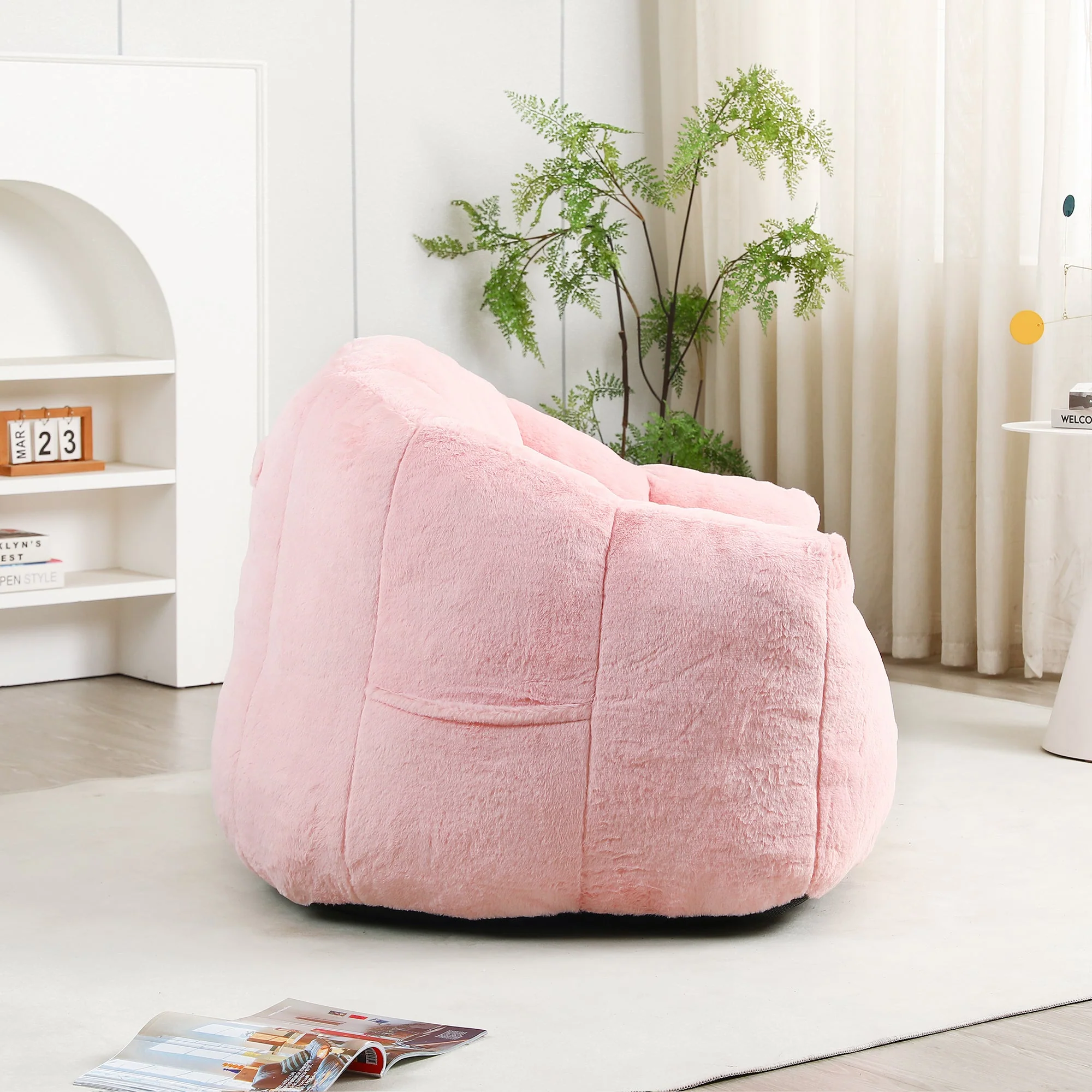 Beanbag Chair, Beanbag Sofa Chair with Armrests - Image 5