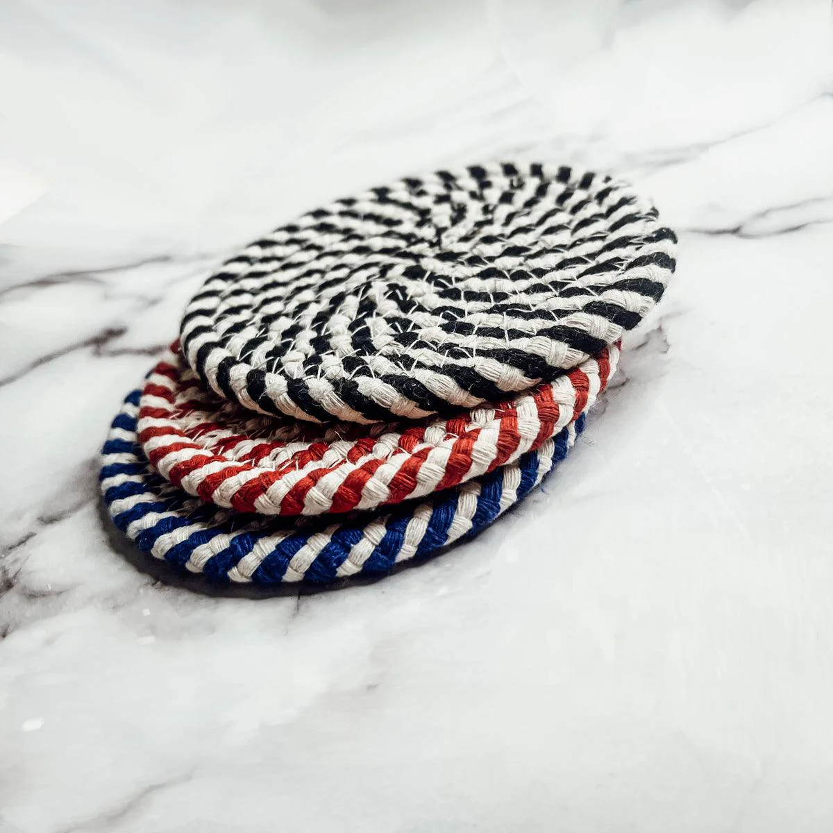 Black Braided Coaster 4pk - Image 11
