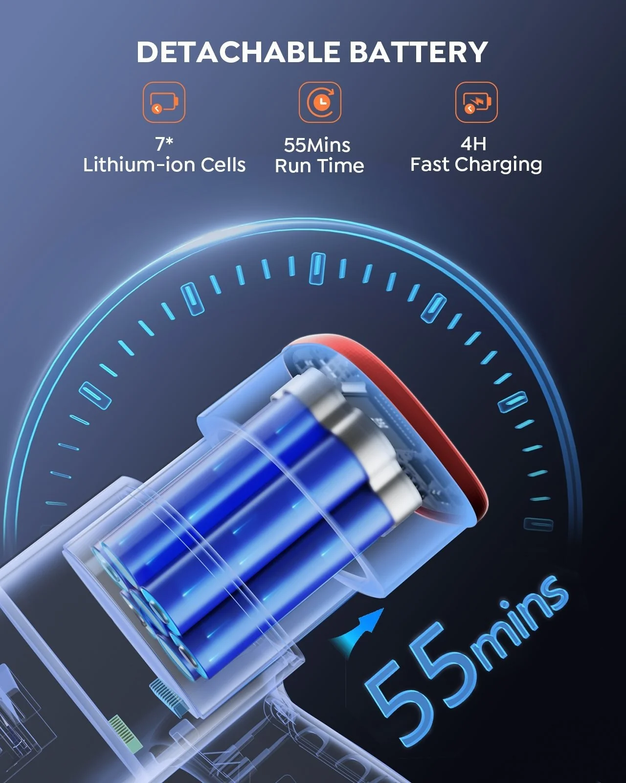 Buture VC50 Red Cordless Vacuum - Image 5