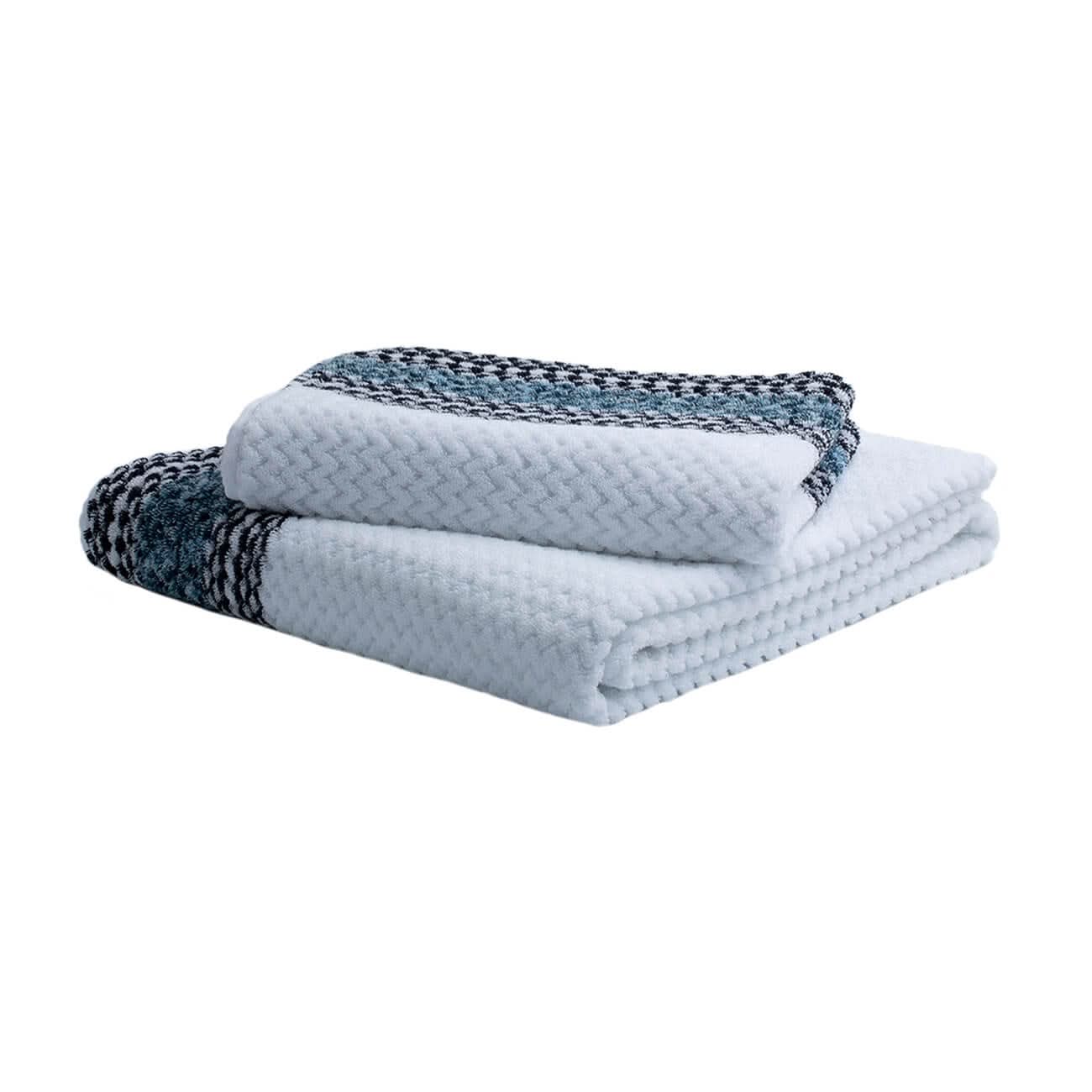 Cali White Blue Chevron by Turkish Towel Collection - Image 4
