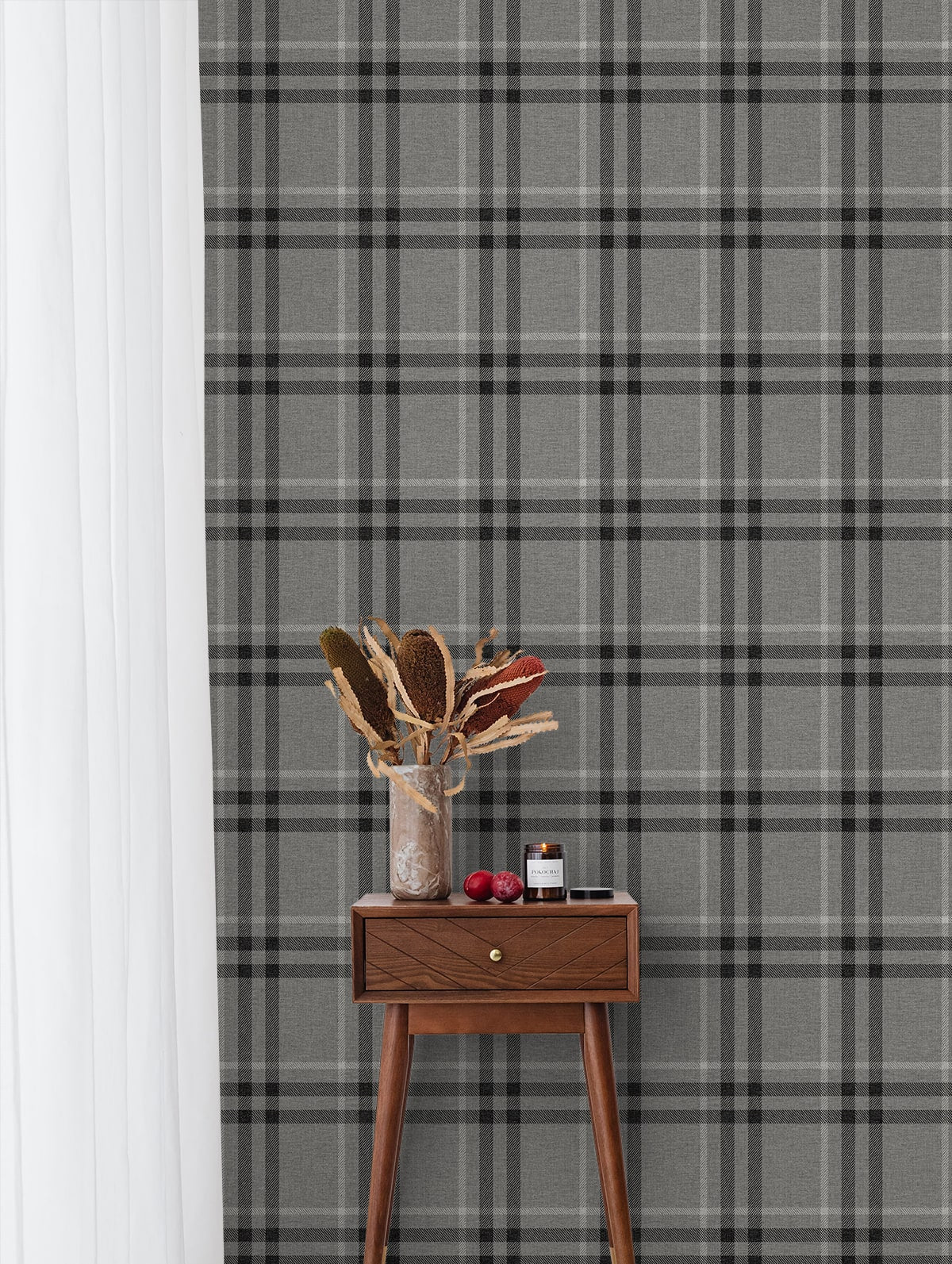 Calverlay Plaid Premium Peel and Stick Removable Wallpaper - Image 5