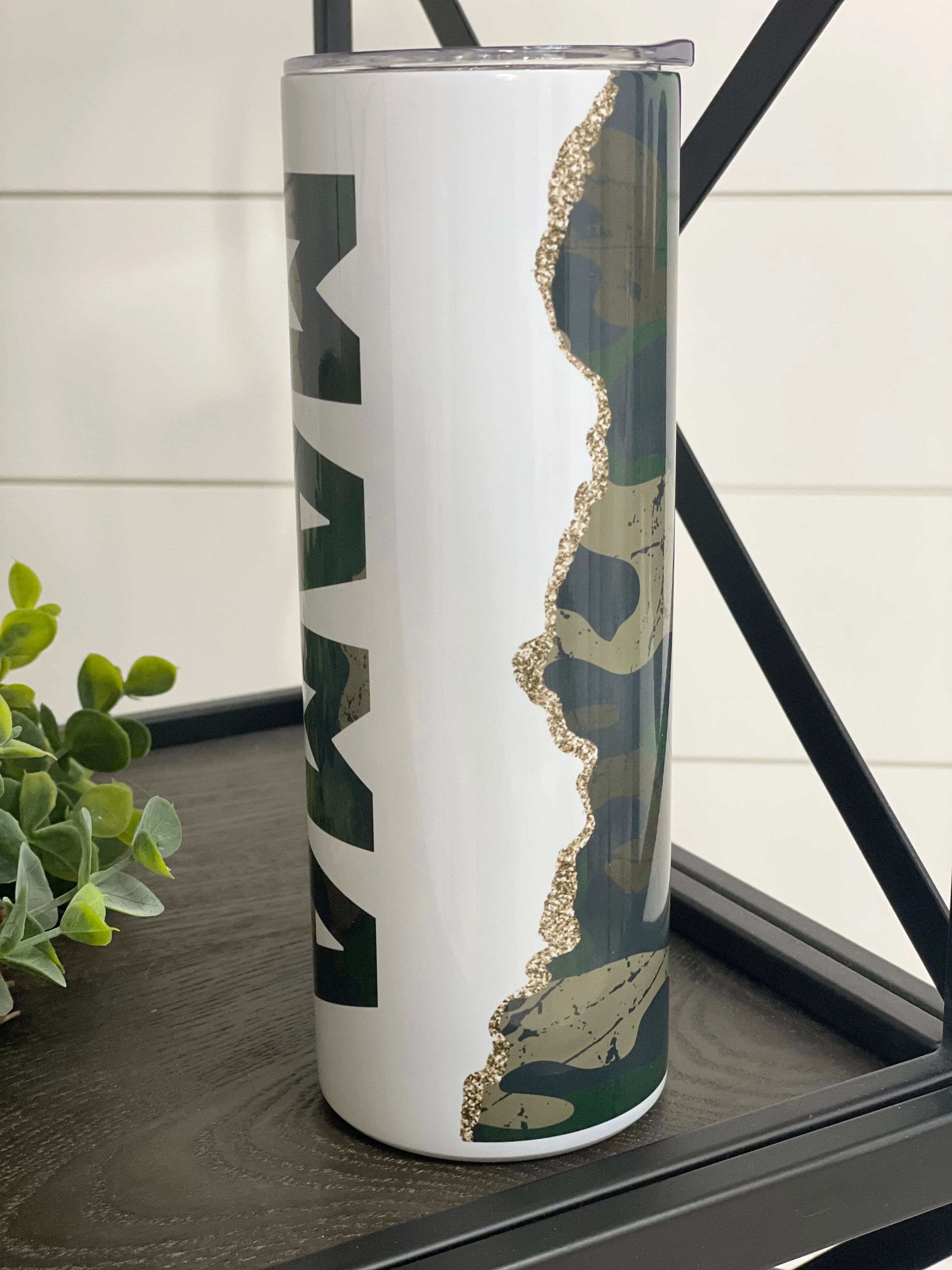 Camo Mama 20oz Skinny Tumbler - Image 4