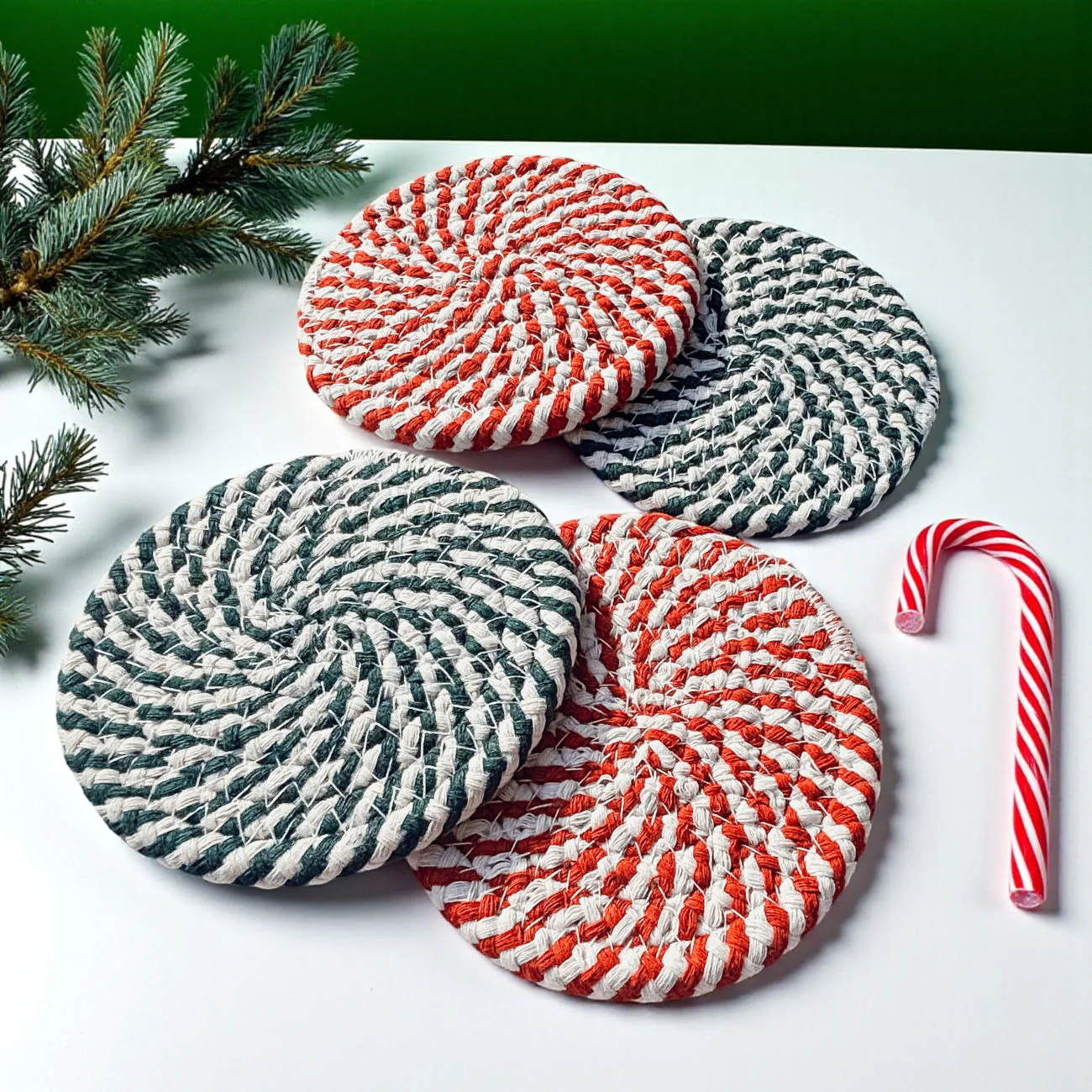 Candy Cane Coaster 4pk by Gia Roma - Image 19