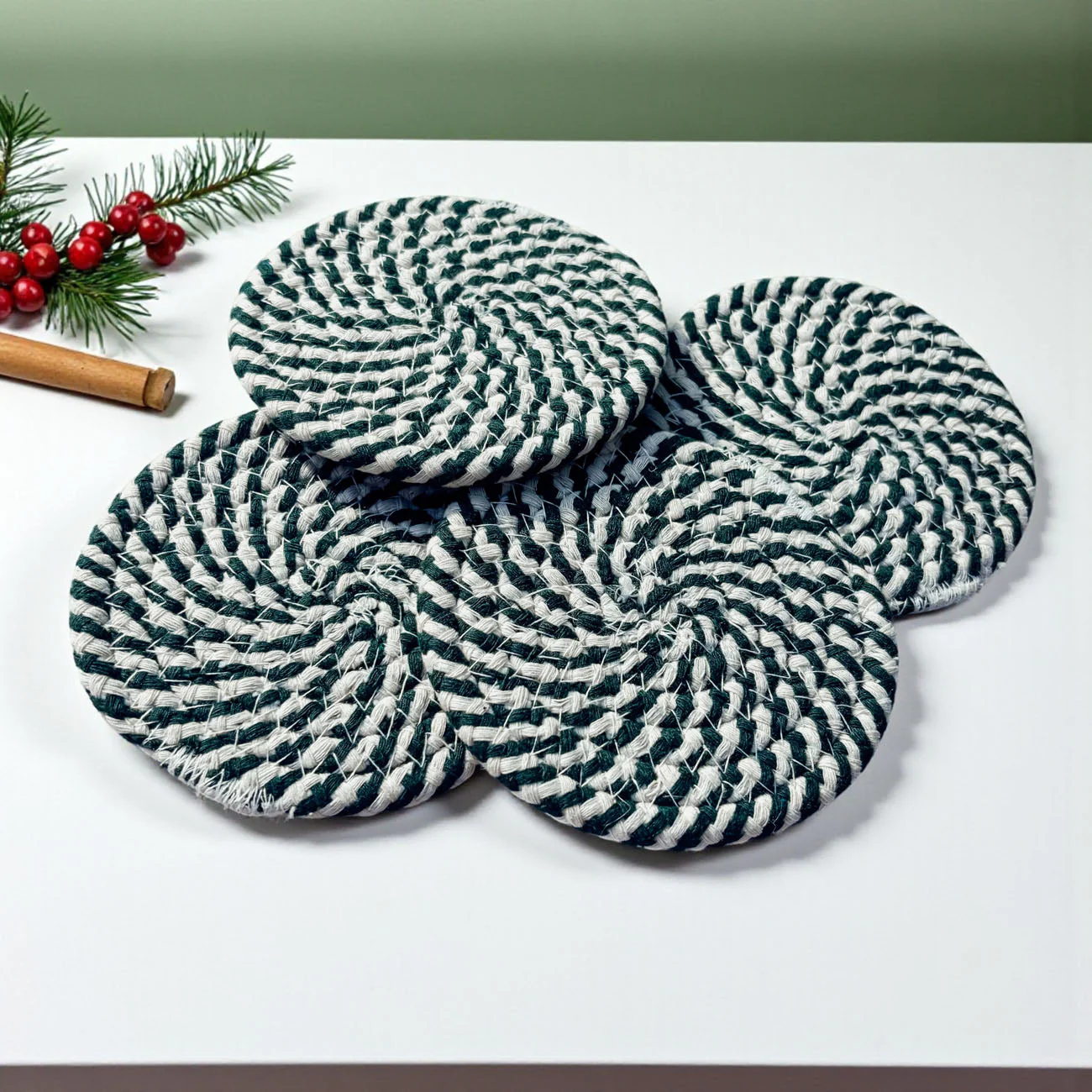 Candy Cane Coaster 4pk by Gia Roma - Image 27