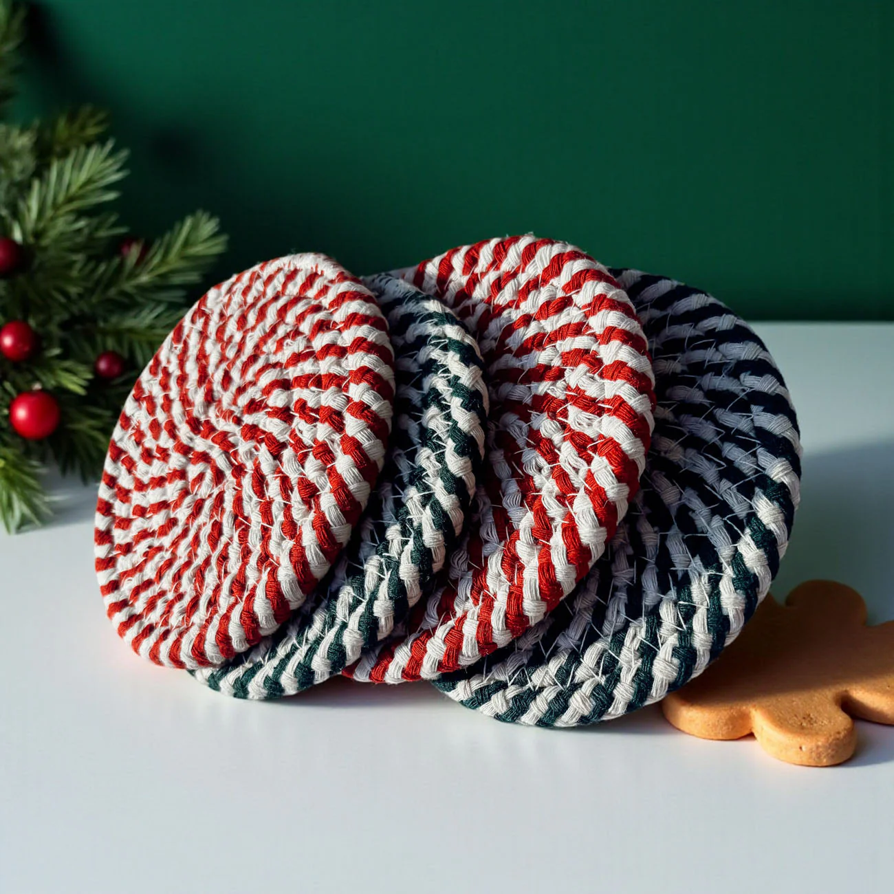 Candy Cane Coaster 4pk by Gia Roma - Image 31