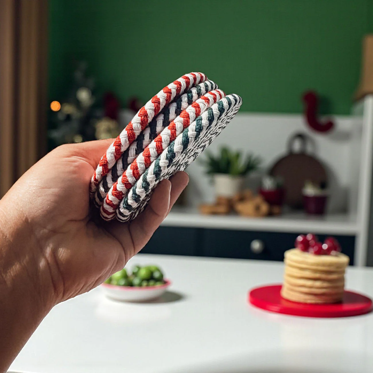 Candy Cane Coaster 4pk by Gia Roma - Image 34